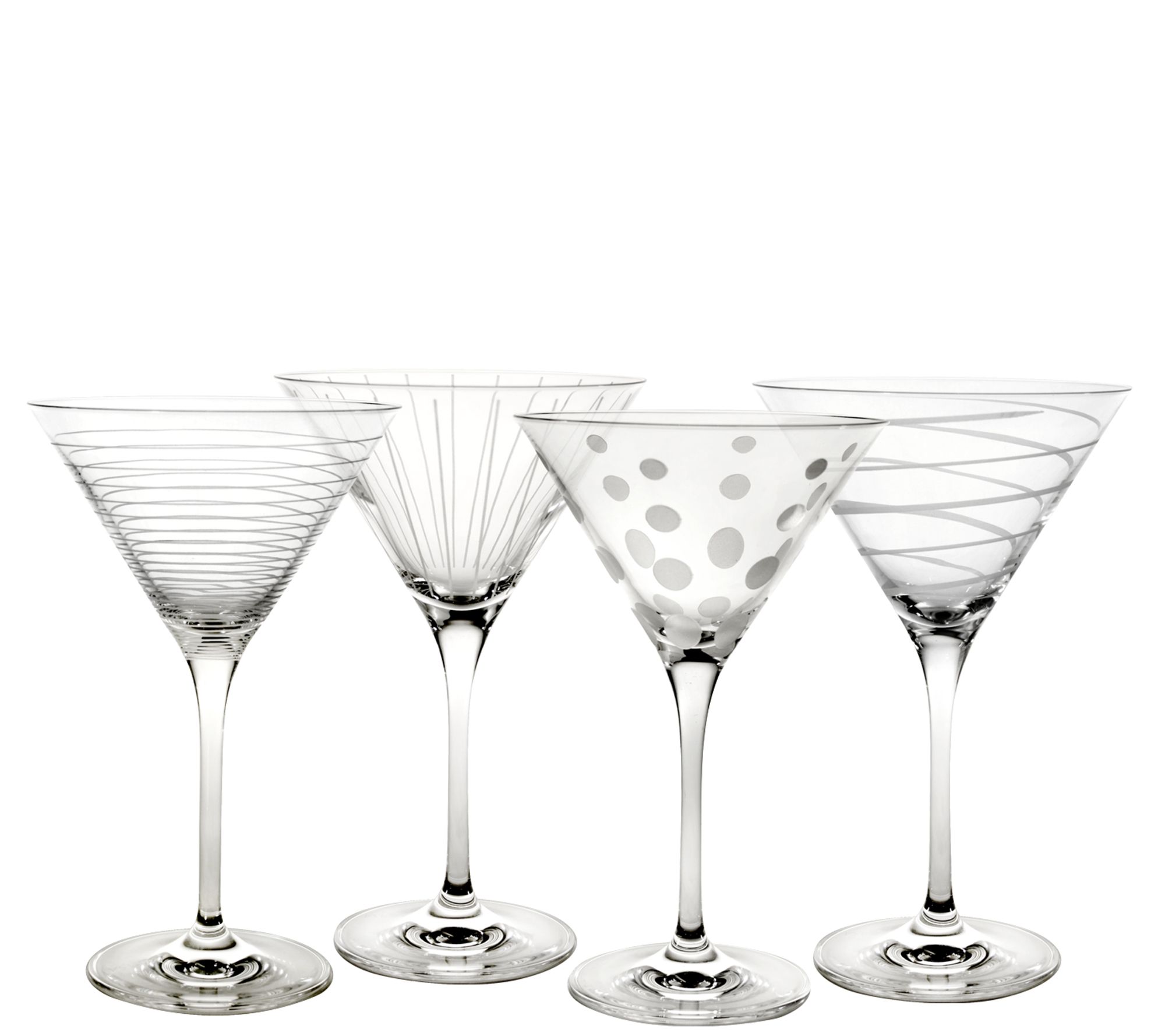 Mikasa Cheers Pack Of 4 Stemless Martini Glasses