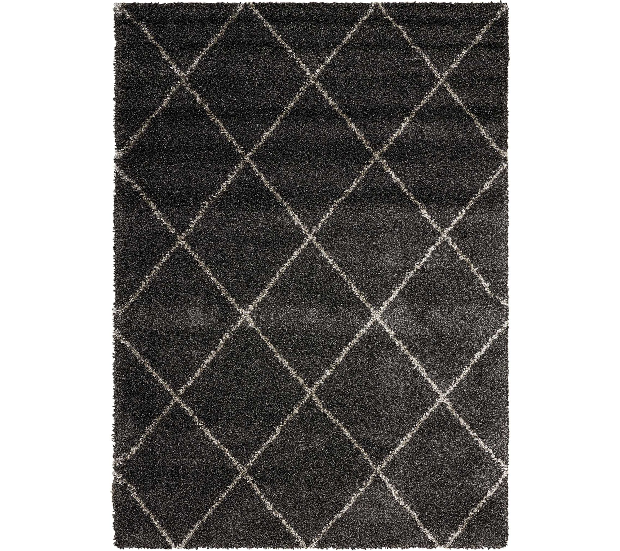 Nourison Brisbane 5' x 7' Trellis Shag Rug