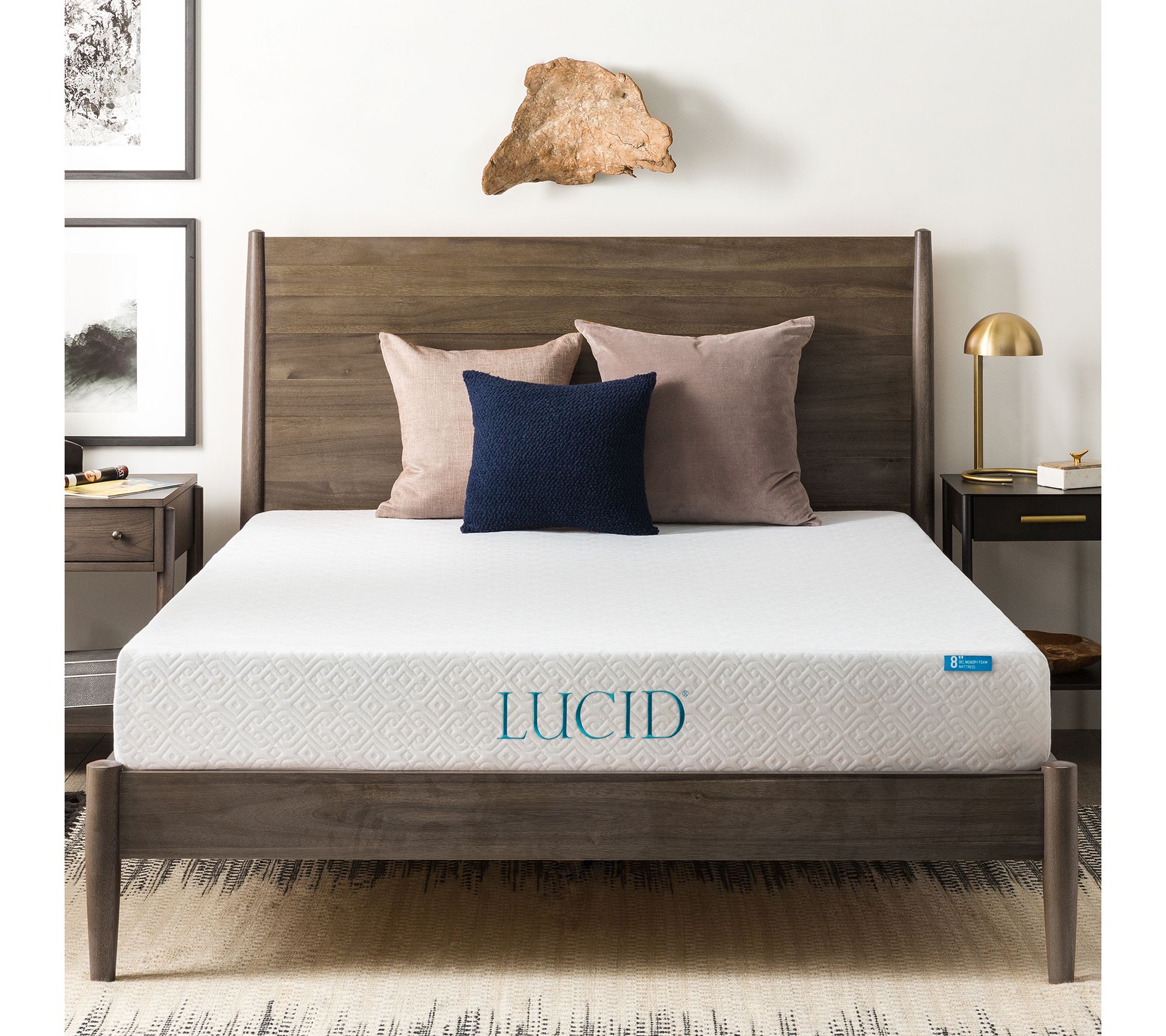 Lucid 8" Gel Memory Foam Cal King Mattress