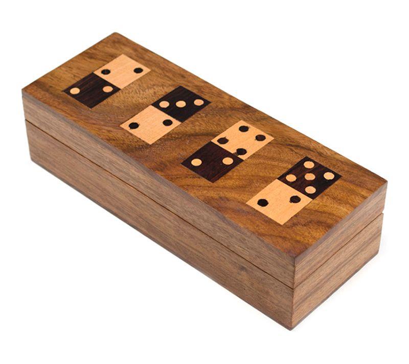 Professional Bone Domino Game, Wooden Bone Set, Wooden Dominoes, Wooden  Box