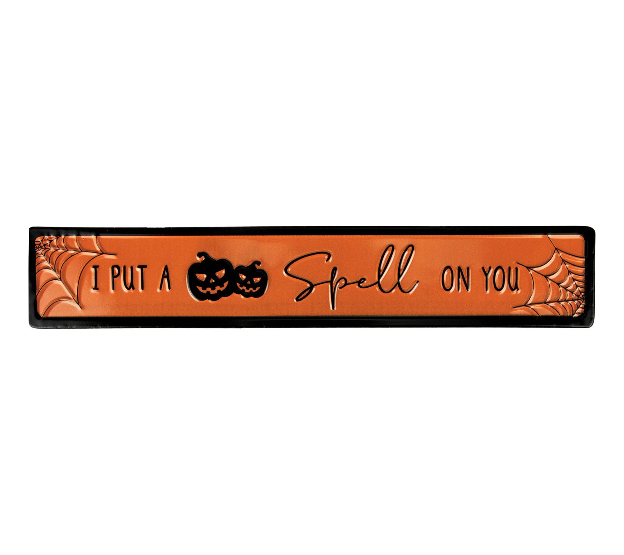 Northlight 20" Orange/Black "I Put a Spell on Y ou" Wall Sign