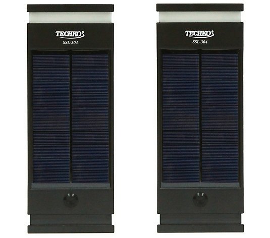 Techko Solar Wall Light - (2 Pack)
