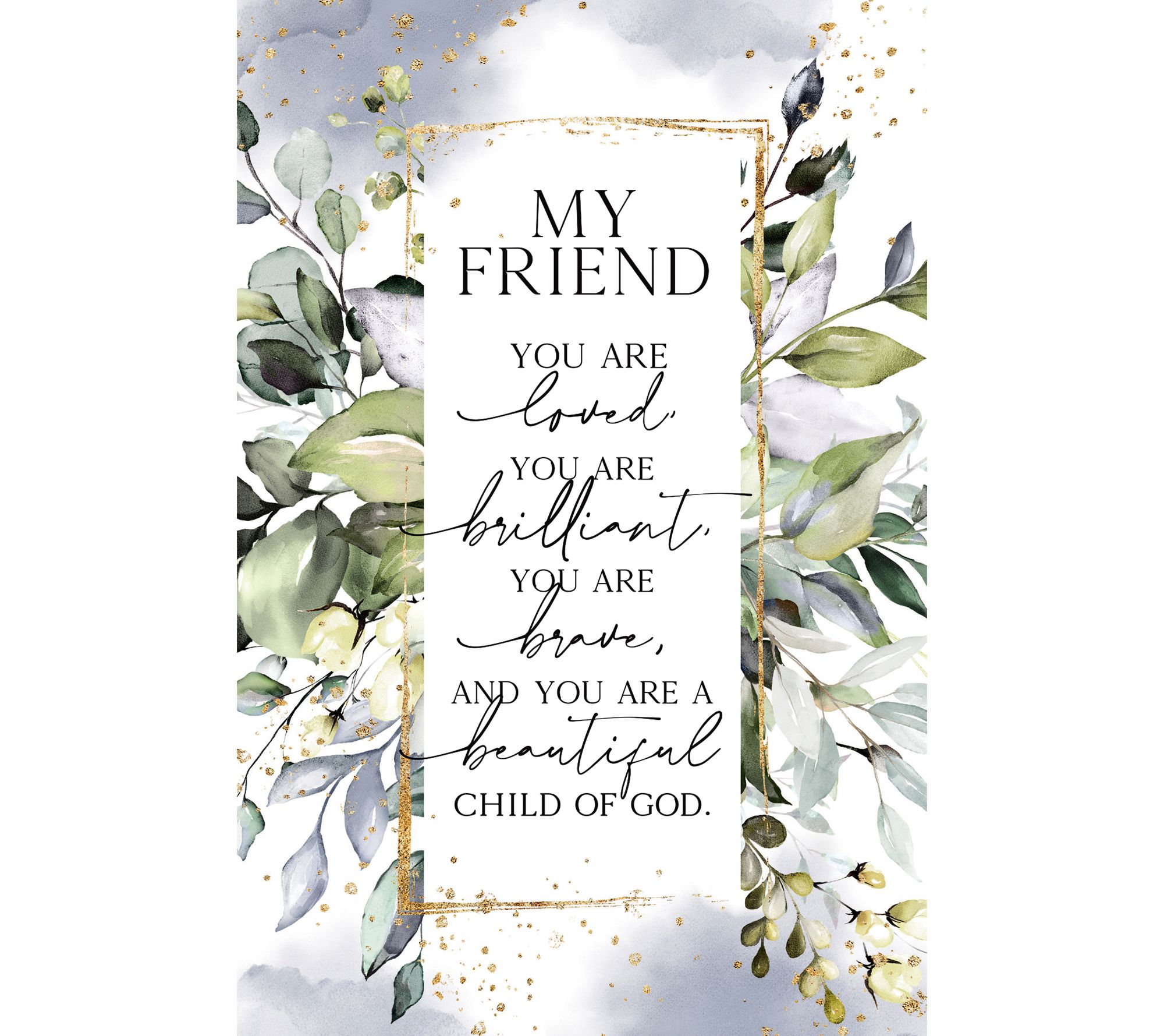 My Friend Wood Plaque with Easel and Hanger