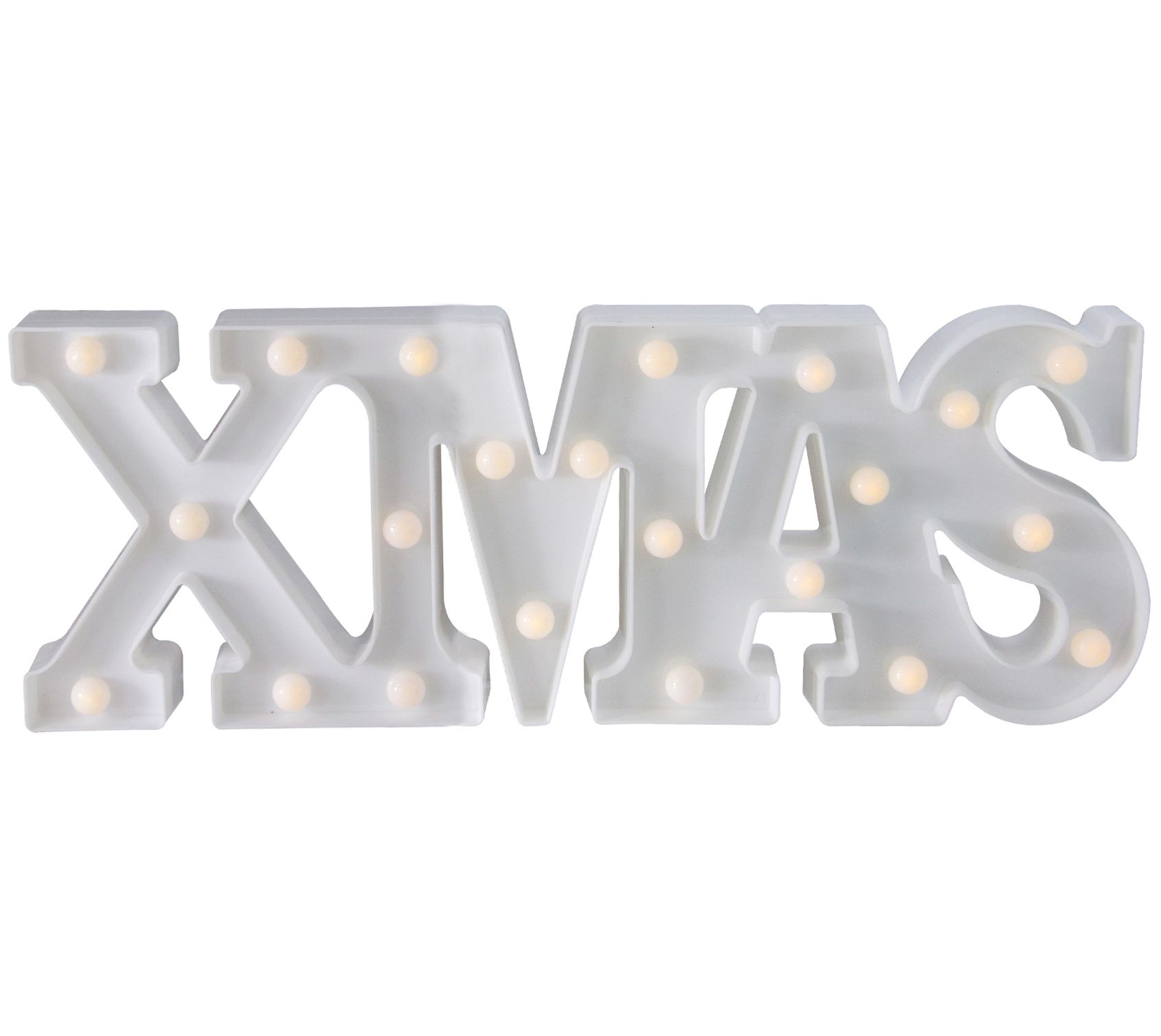 Northlight 18.5" White LED Lighted Xmas MarqueeSign