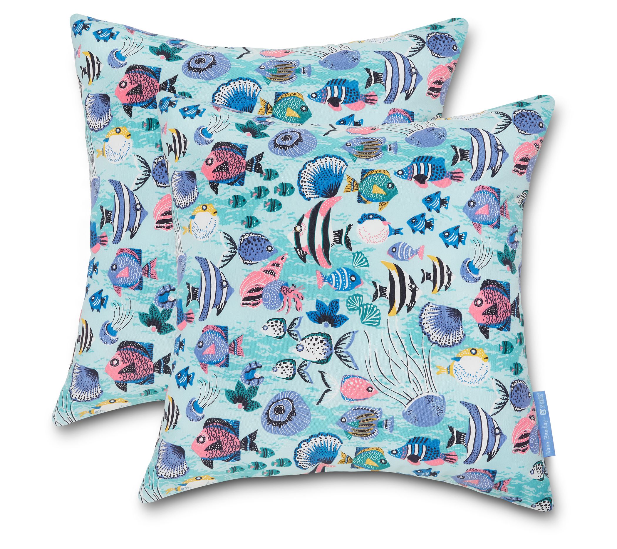 Vera Bradley Accent Pillows, 18"x18"x 8" S/2