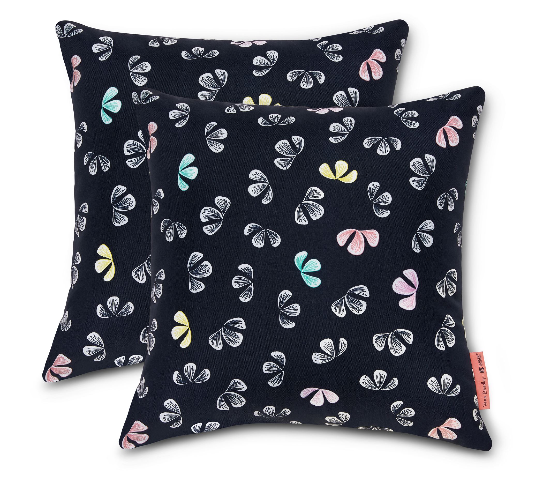 Vera Bradley Accent Pillows, 18"x18"x 8" S/2