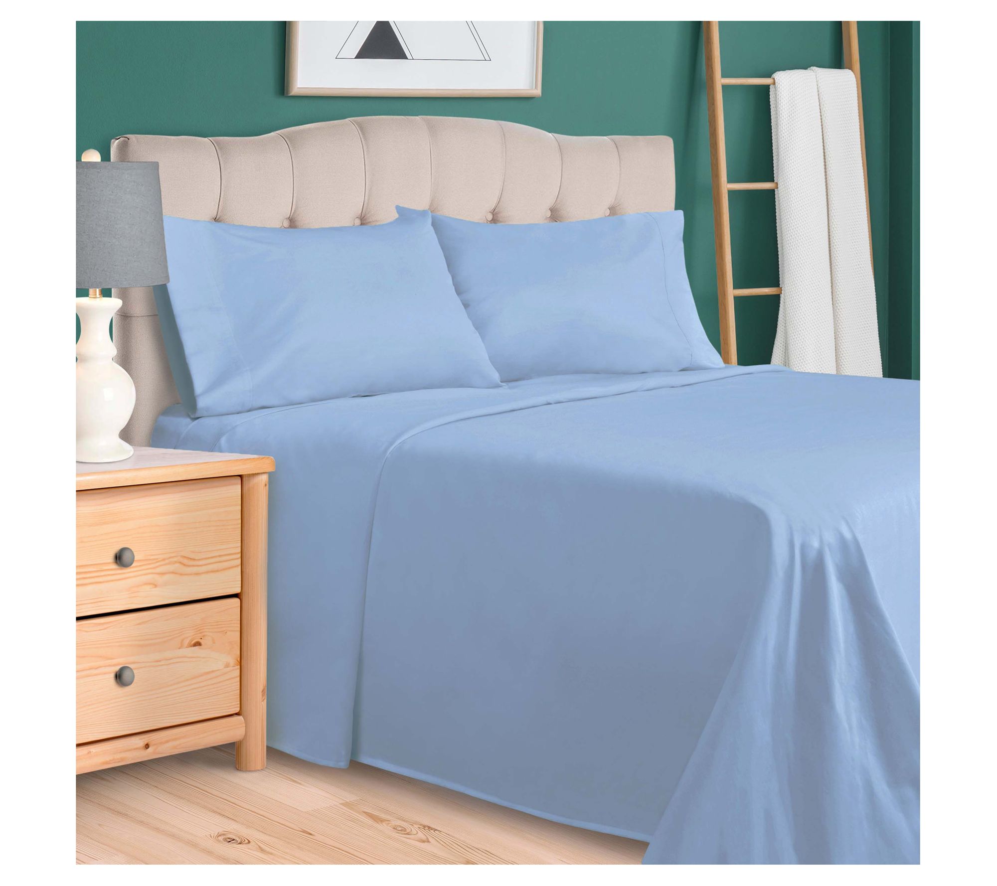 Superior Egyptian Cotton Solid 800-TC Sheet Set- Cal King