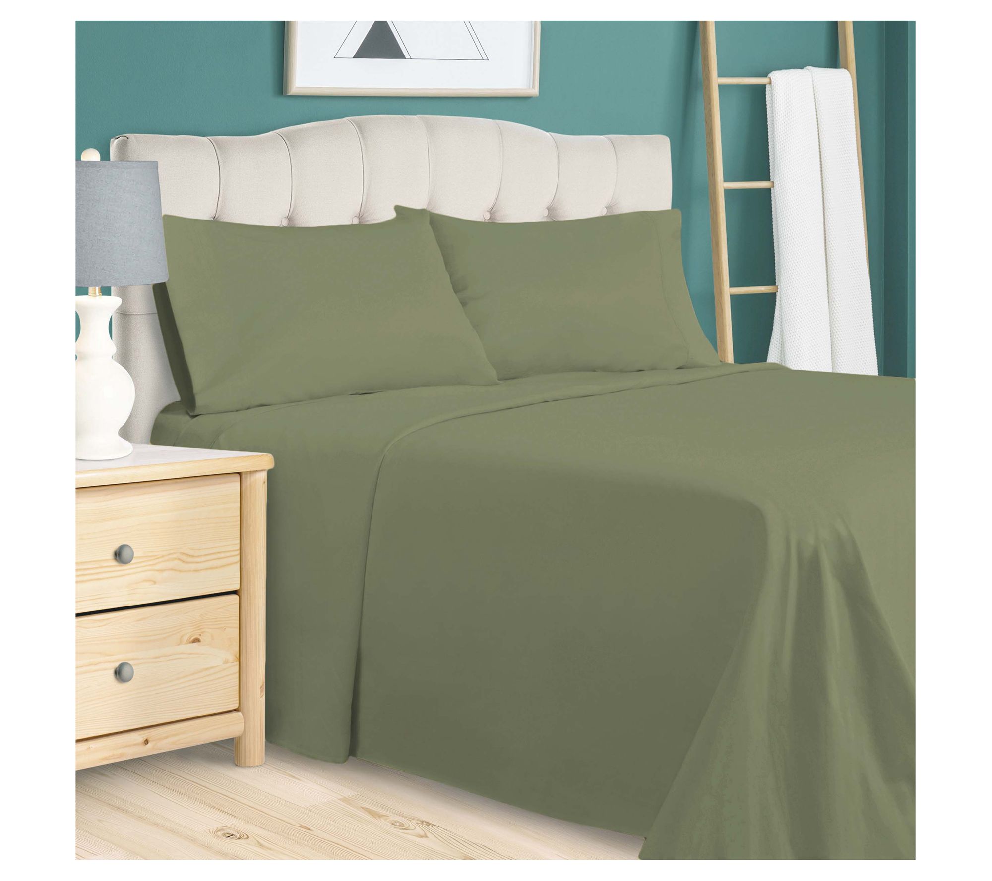 Superior Egyptian Cotton Solid 800-TC Sheet Set- Cal King