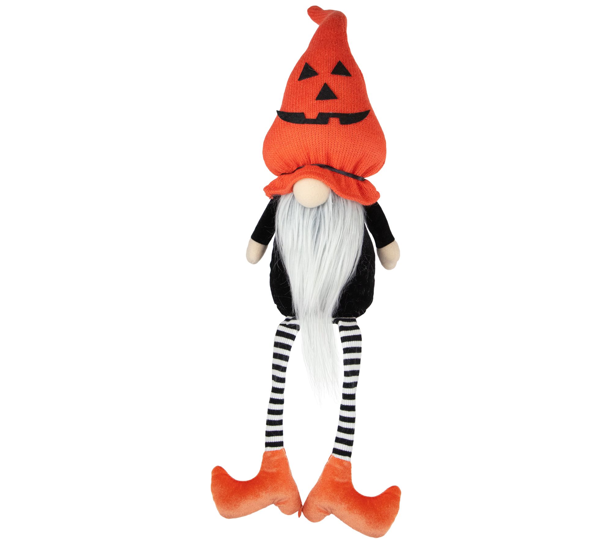 Northlight 22" Halloween Gnome w/Striped Dangli ng Legs