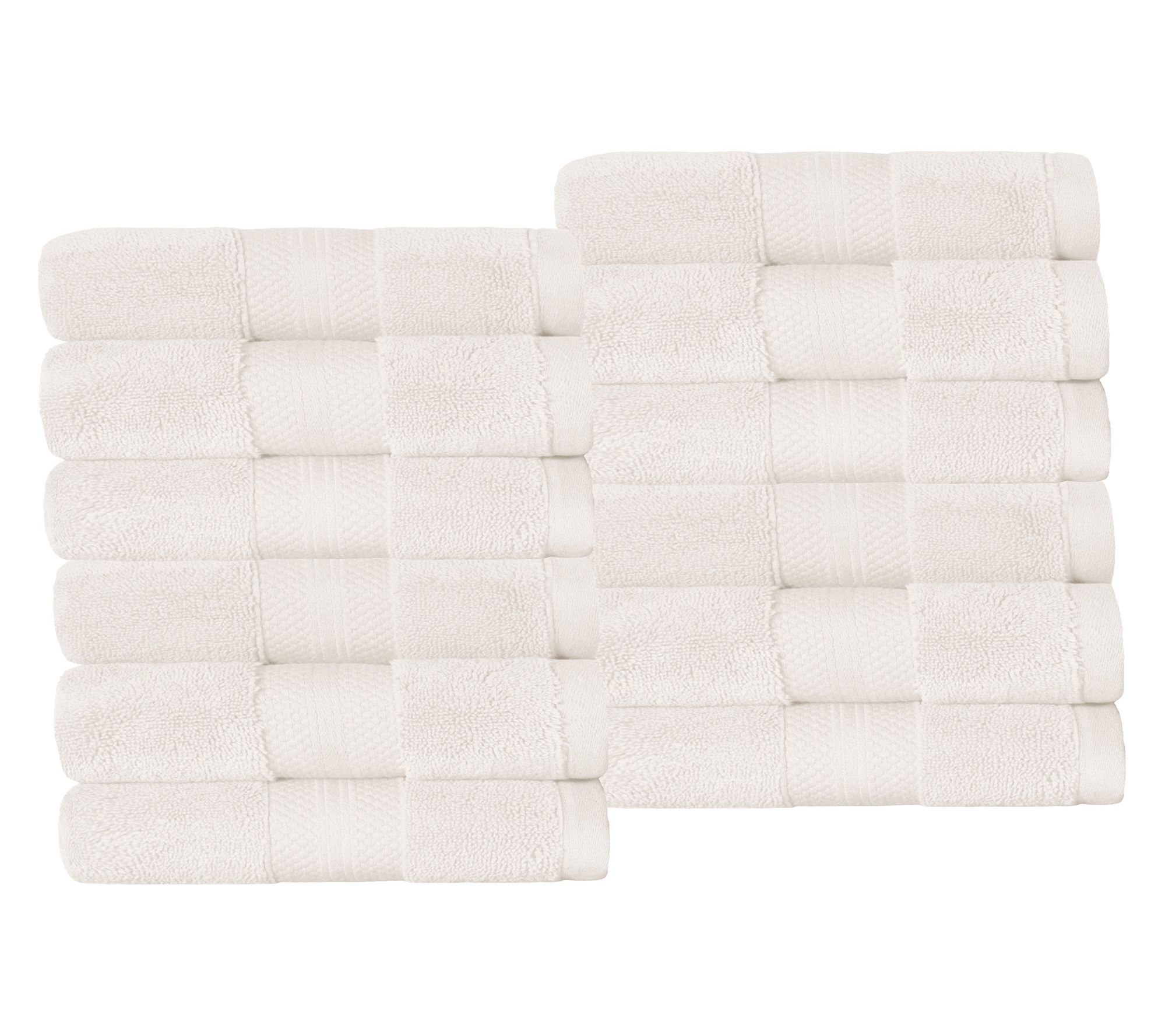Superior Turkish Cotton 12-PC Plush Face Towel et