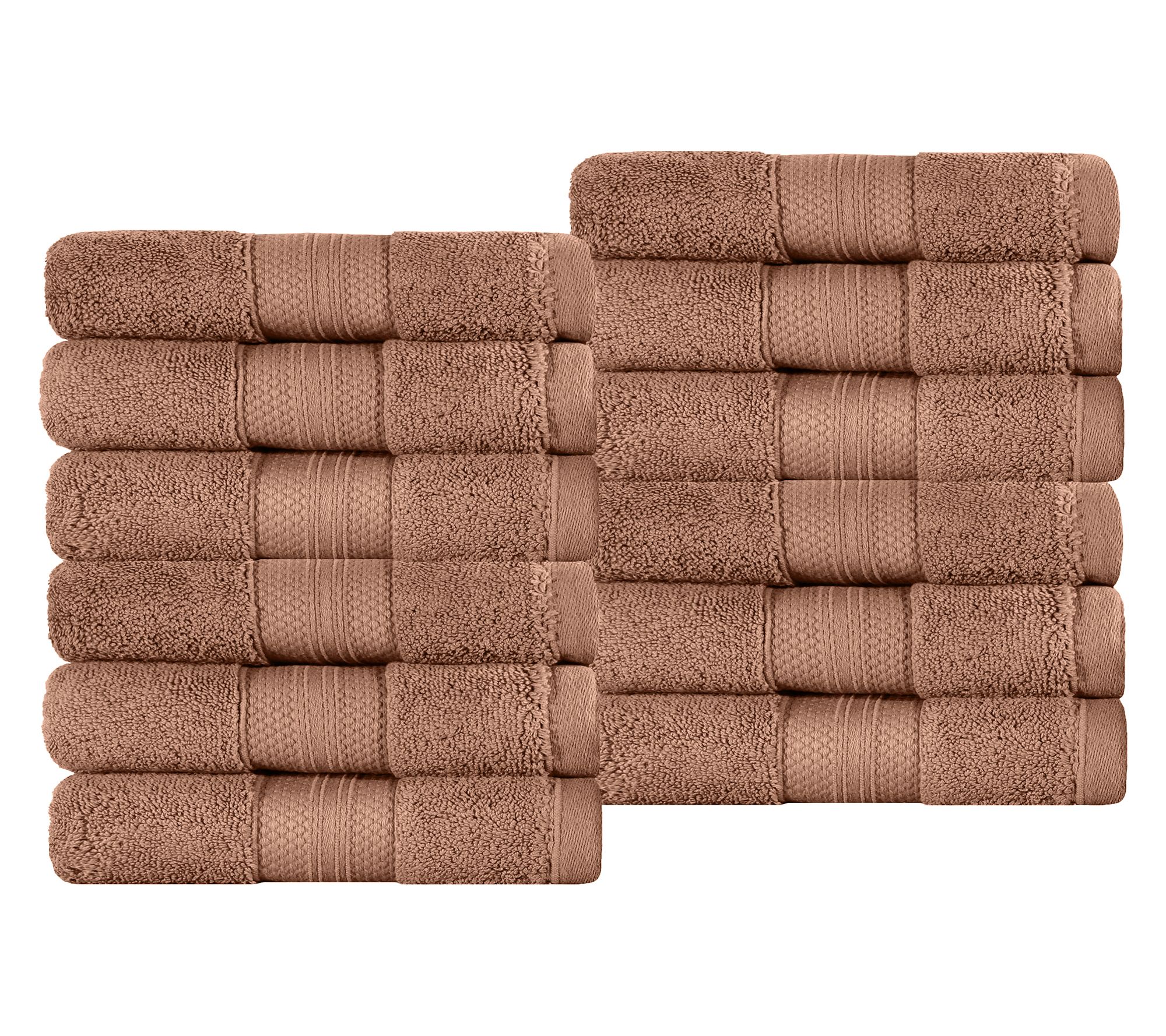 Superior Turkish Cotton 12-PC Plush Face Towelet