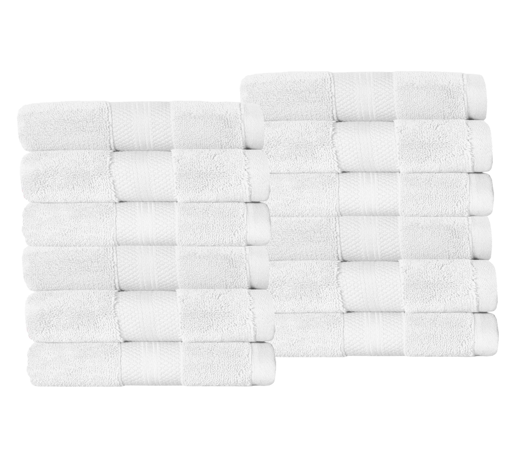 Superior Turkish Cotton 12-PC Plush Face Towelet