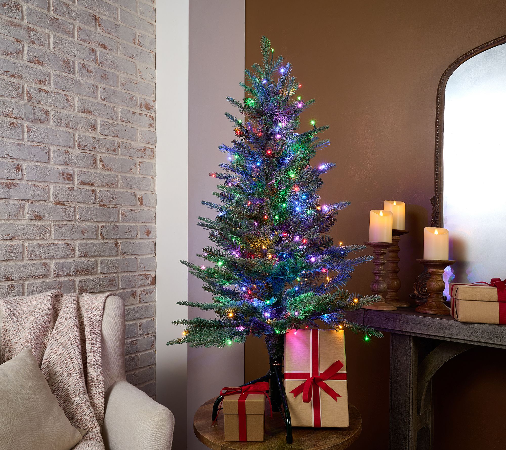 Bethlehem Lights 3.5' Micro LED In/Outdoor Tree w/ 3-in-1 LEDs - QVC.com