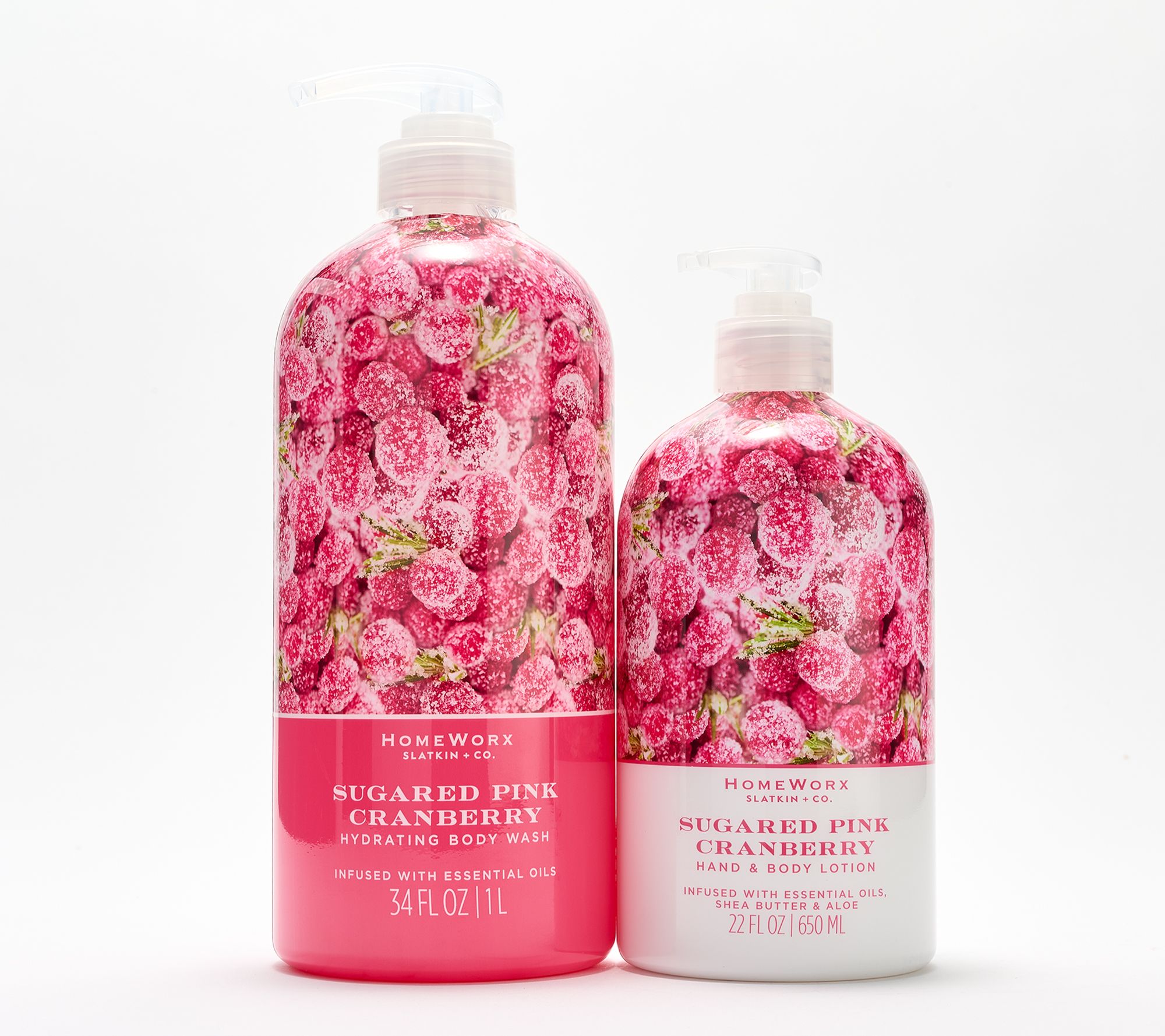 HomeWorx by Slatkin + Co. 34oz Body Wash & 22oz Hand Lotion Set
