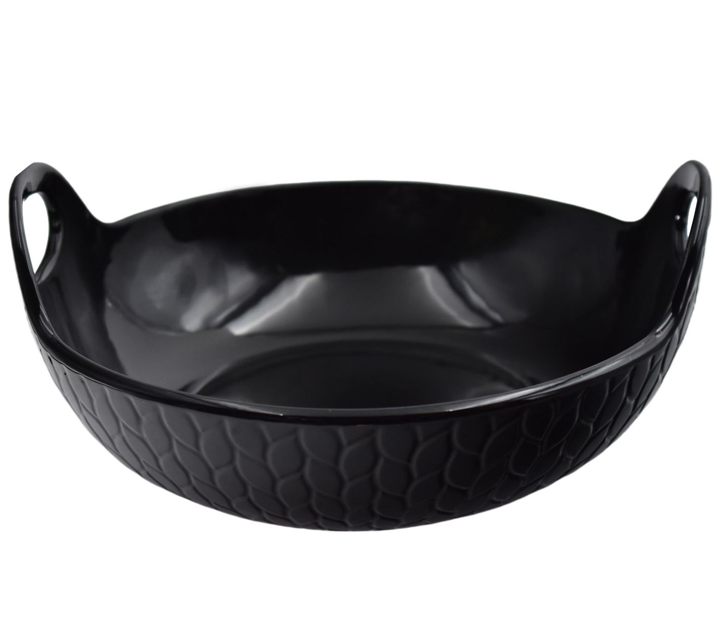 Temp-tations Carved Willow 3-qt Deep Serving Bowl with Handles