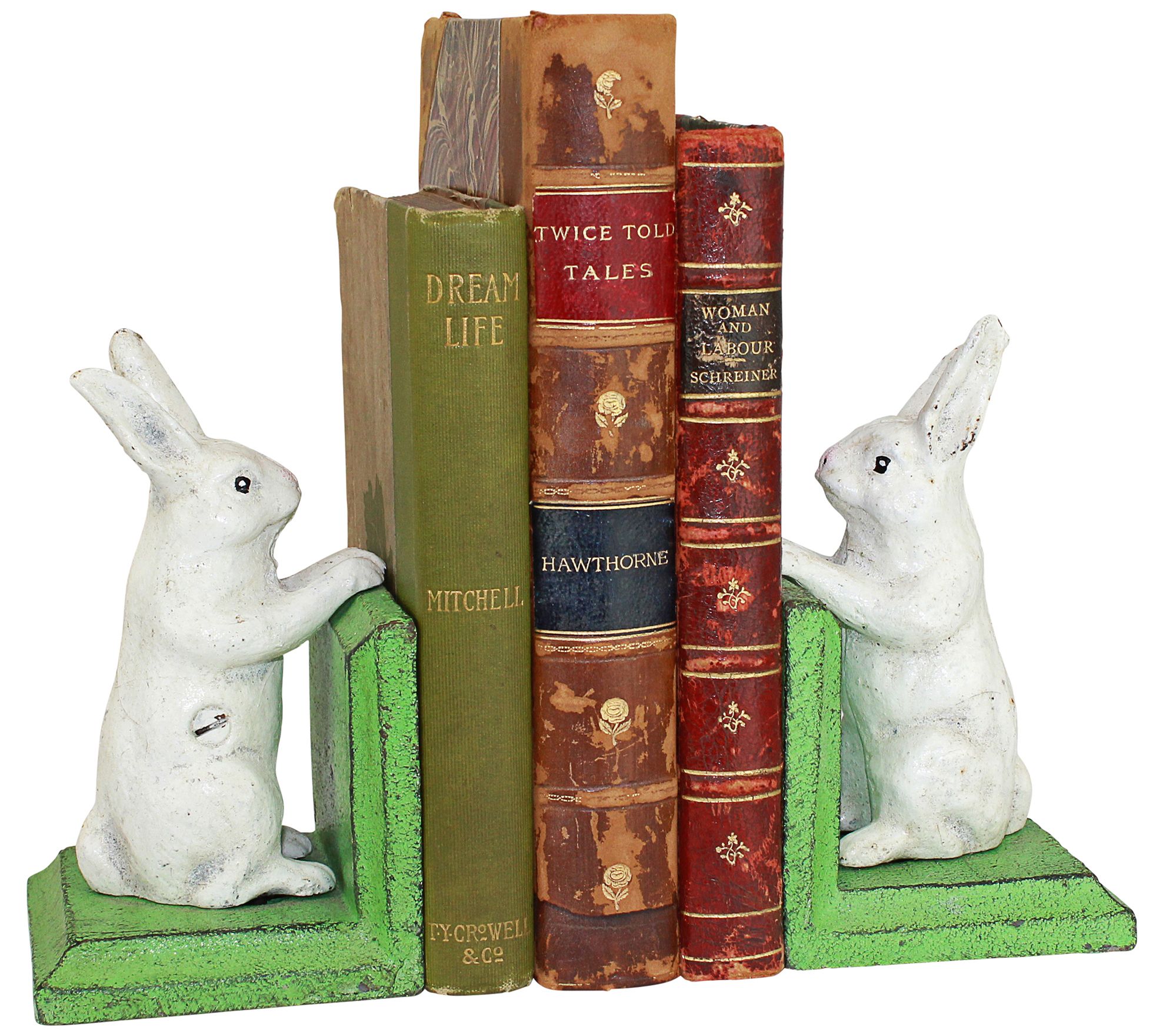 Design Toscano Bookworm Bunny Rabbits Iron Bookend Set - QVC.com