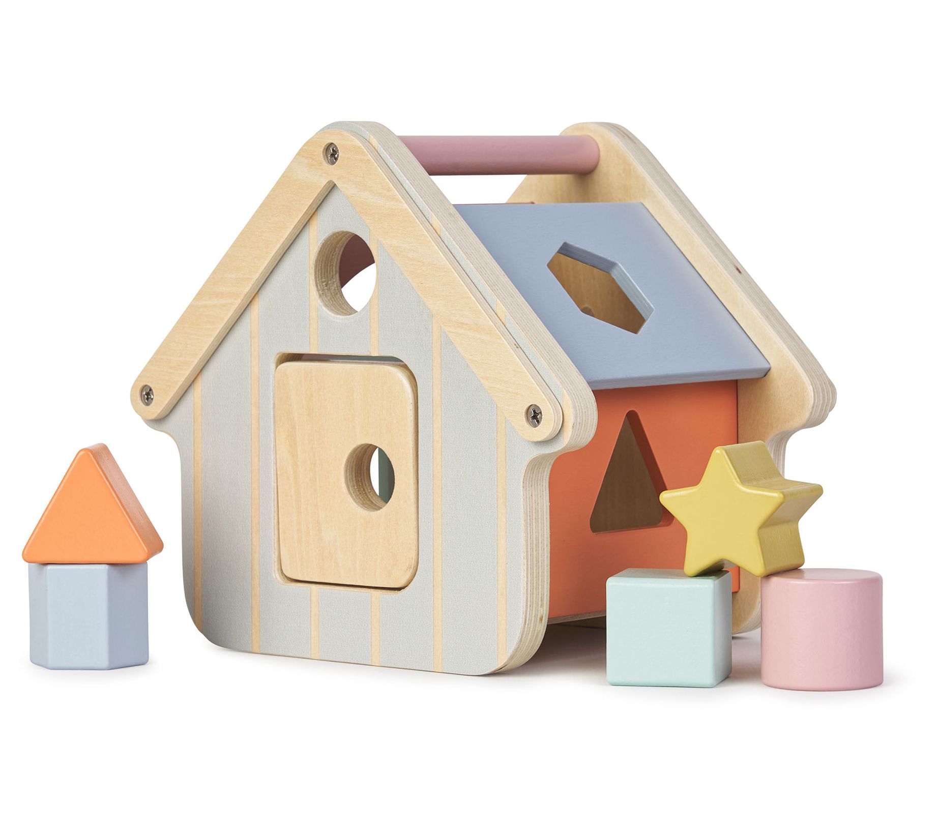 SARO Wooden Shape Sorting House