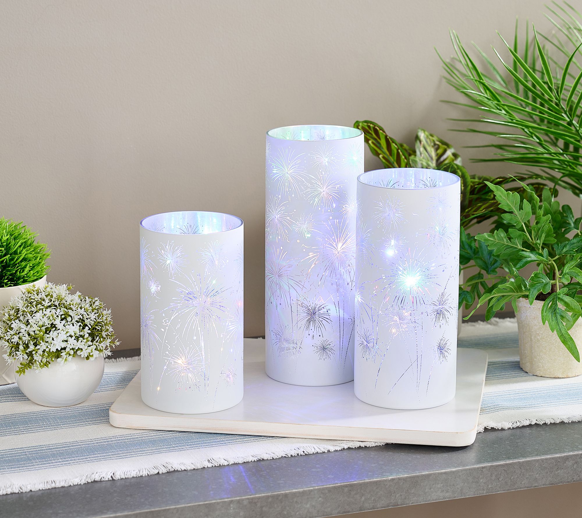 "As Is" Set of 3 Celebration Hurricanes by Valerie