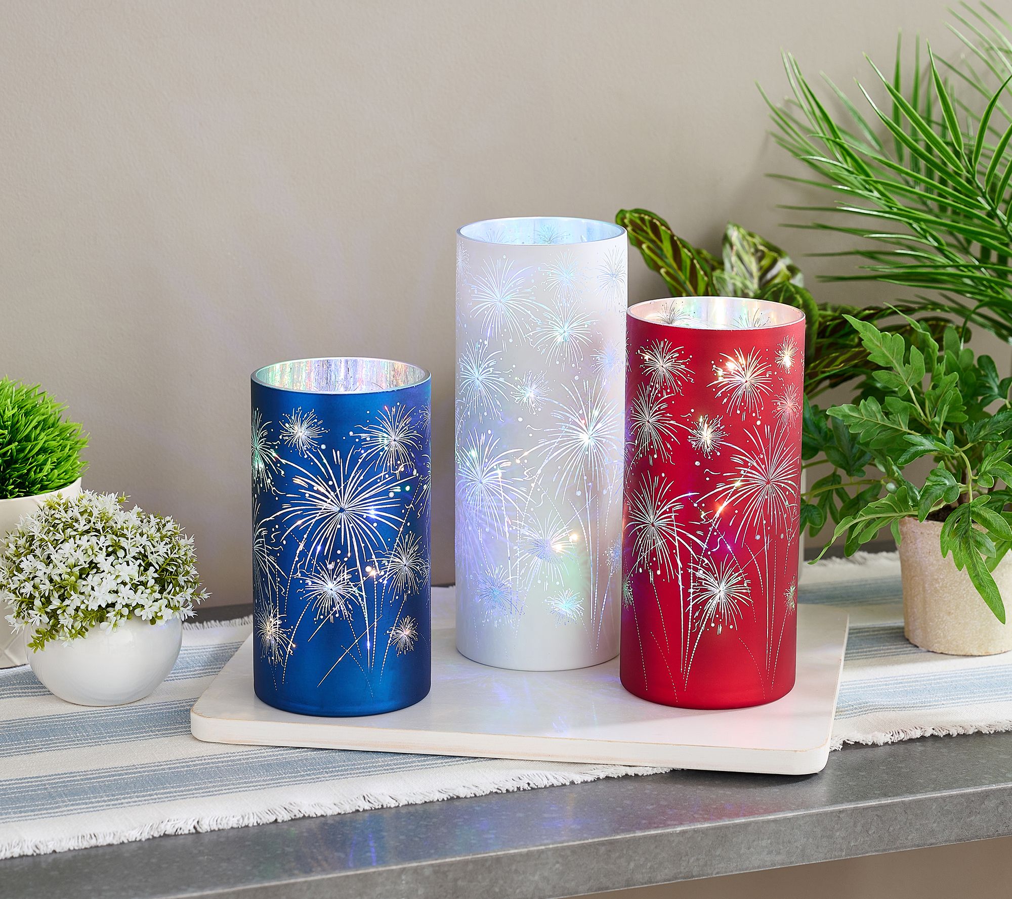 "As Is" Set of 3 Celebration Hurricanes by Valerie