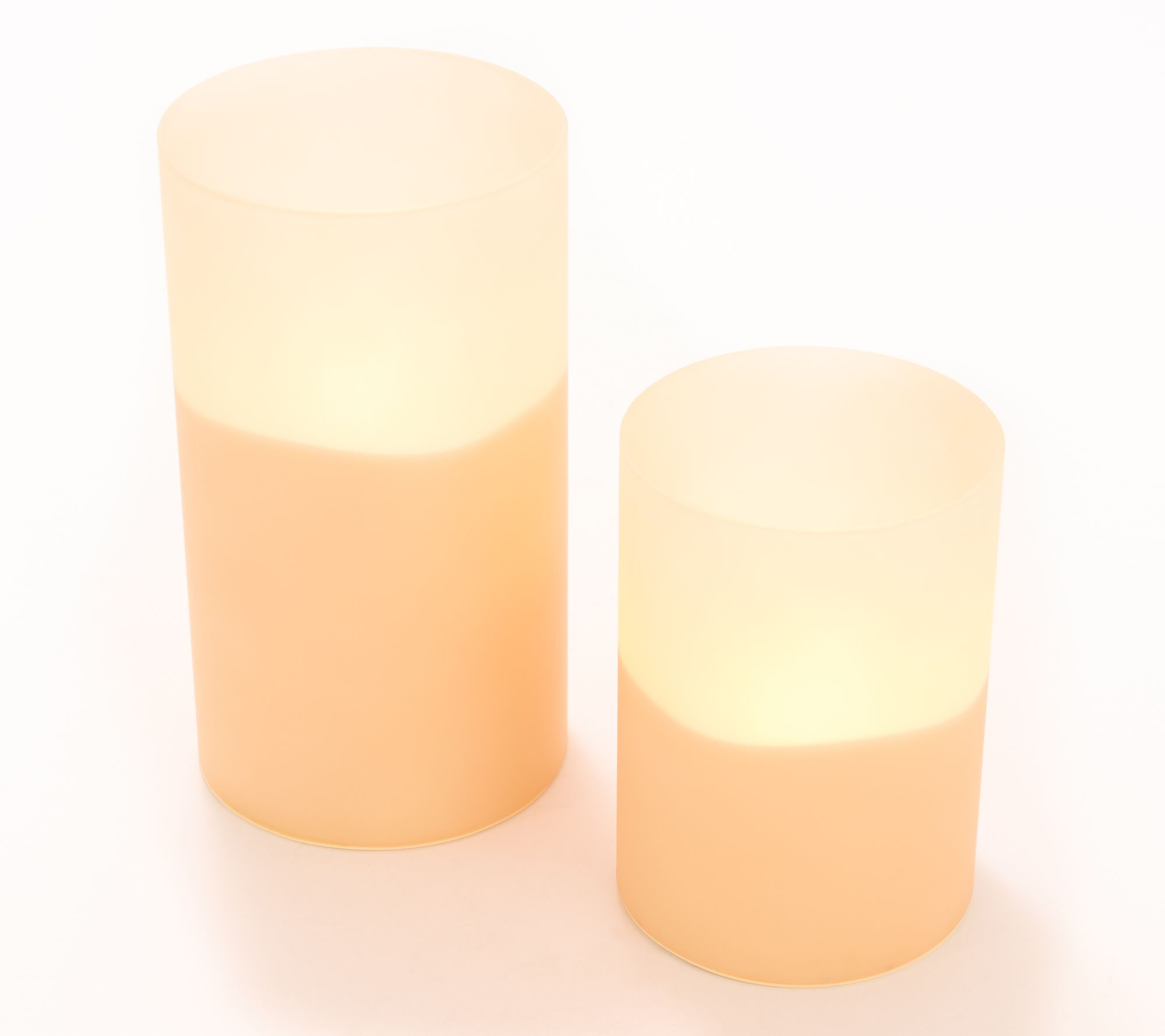 Bethlehem Lights S/2 Pure Glow Flameless Frosted Jars