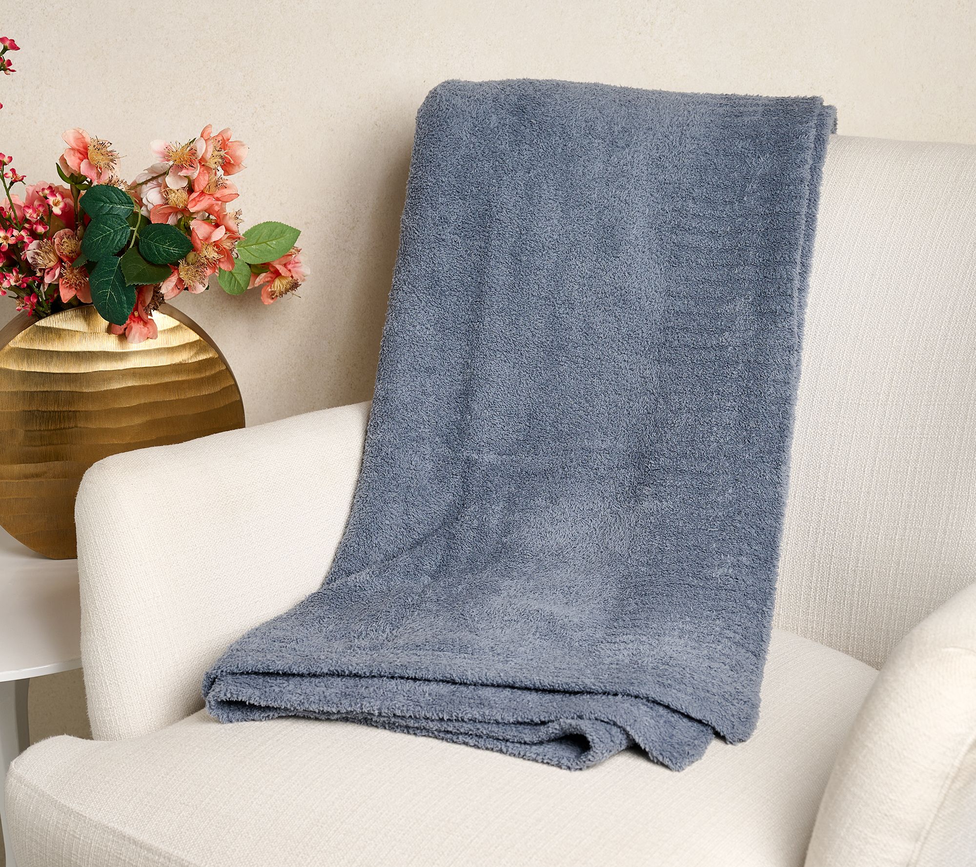 Barefoot Dreams 45"x60" CozyChic Stacked Rib Border Blanket