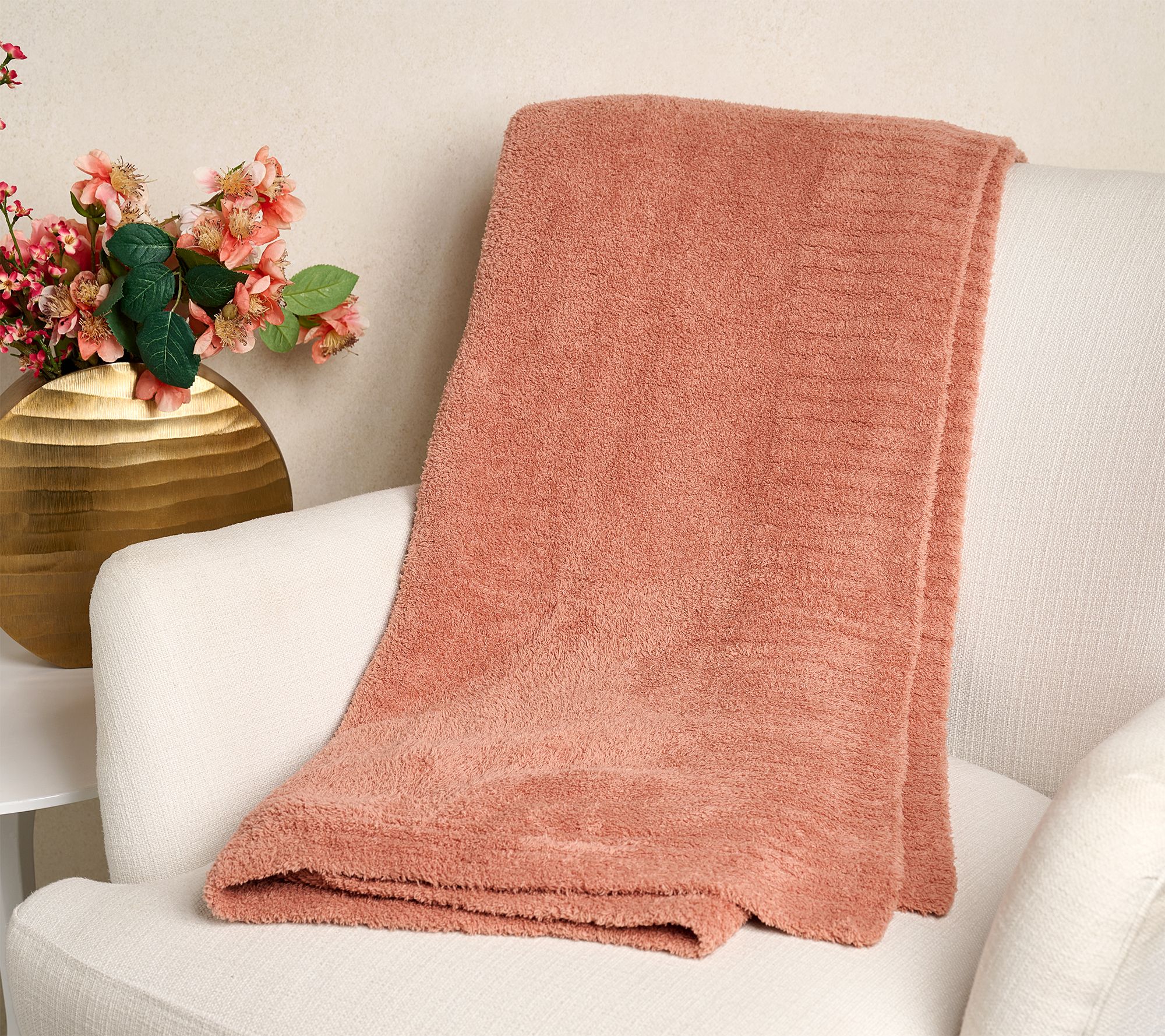 Barefoot Dreams 45"x60" CozyChic Stacked Rib Border Blanket