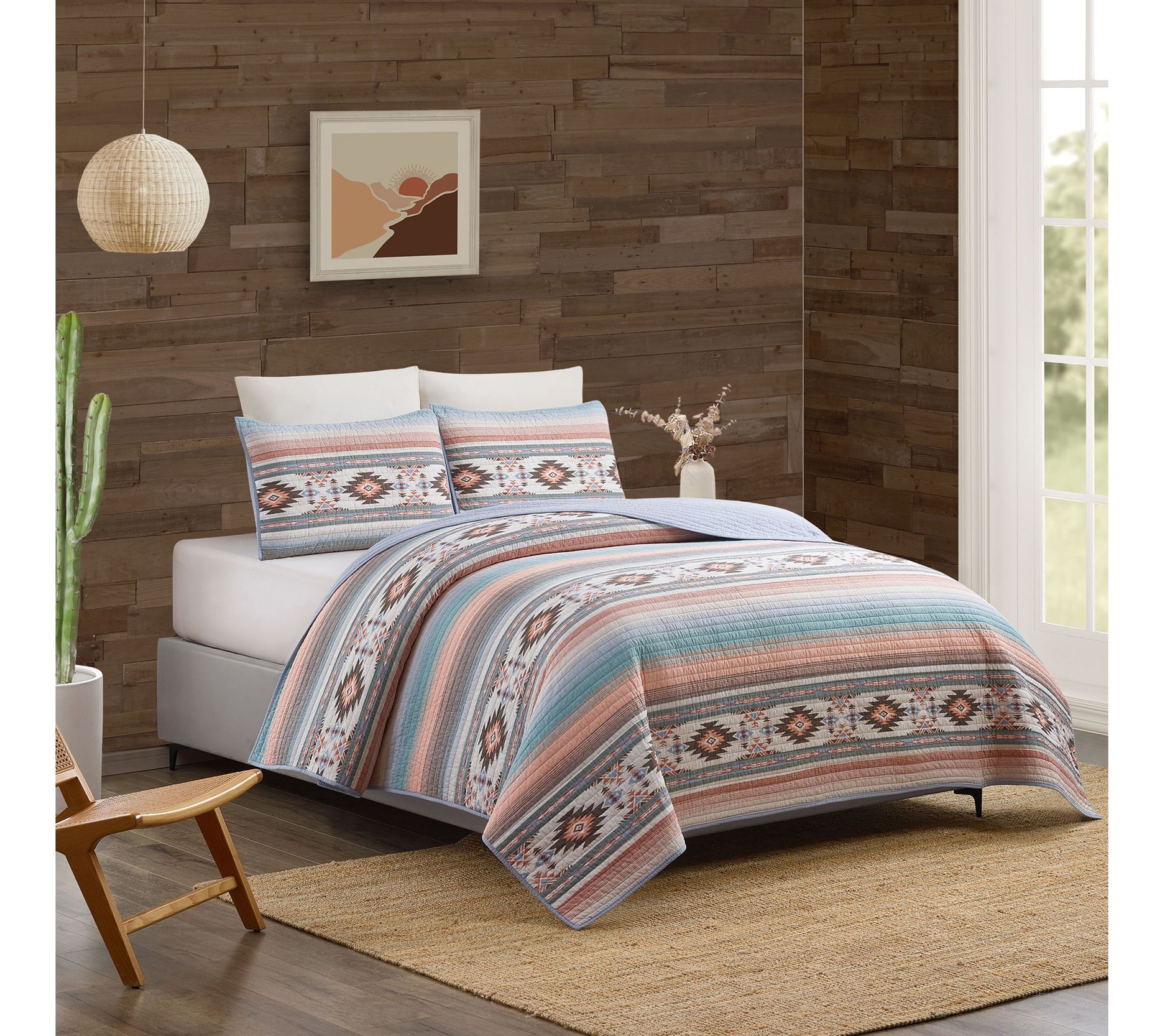Sunset Canyon 3-Piece Full/Queen Quilt Set