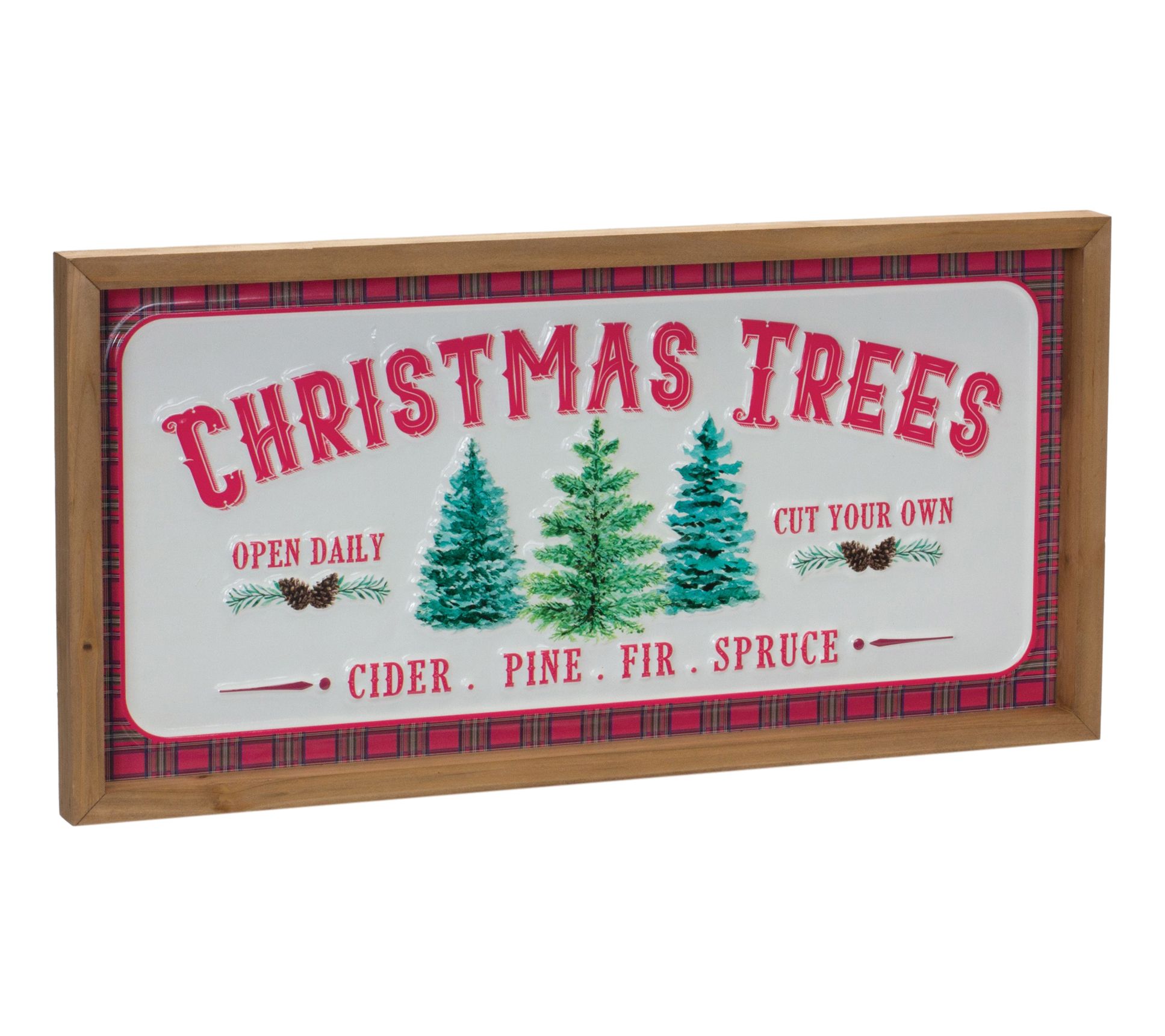 Melrose Christmas Tree Sign (Set of 2)