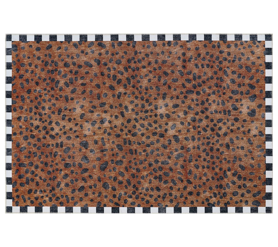 MacKenzie-Childs Cheetah 5' x 7'6" Washable Rug