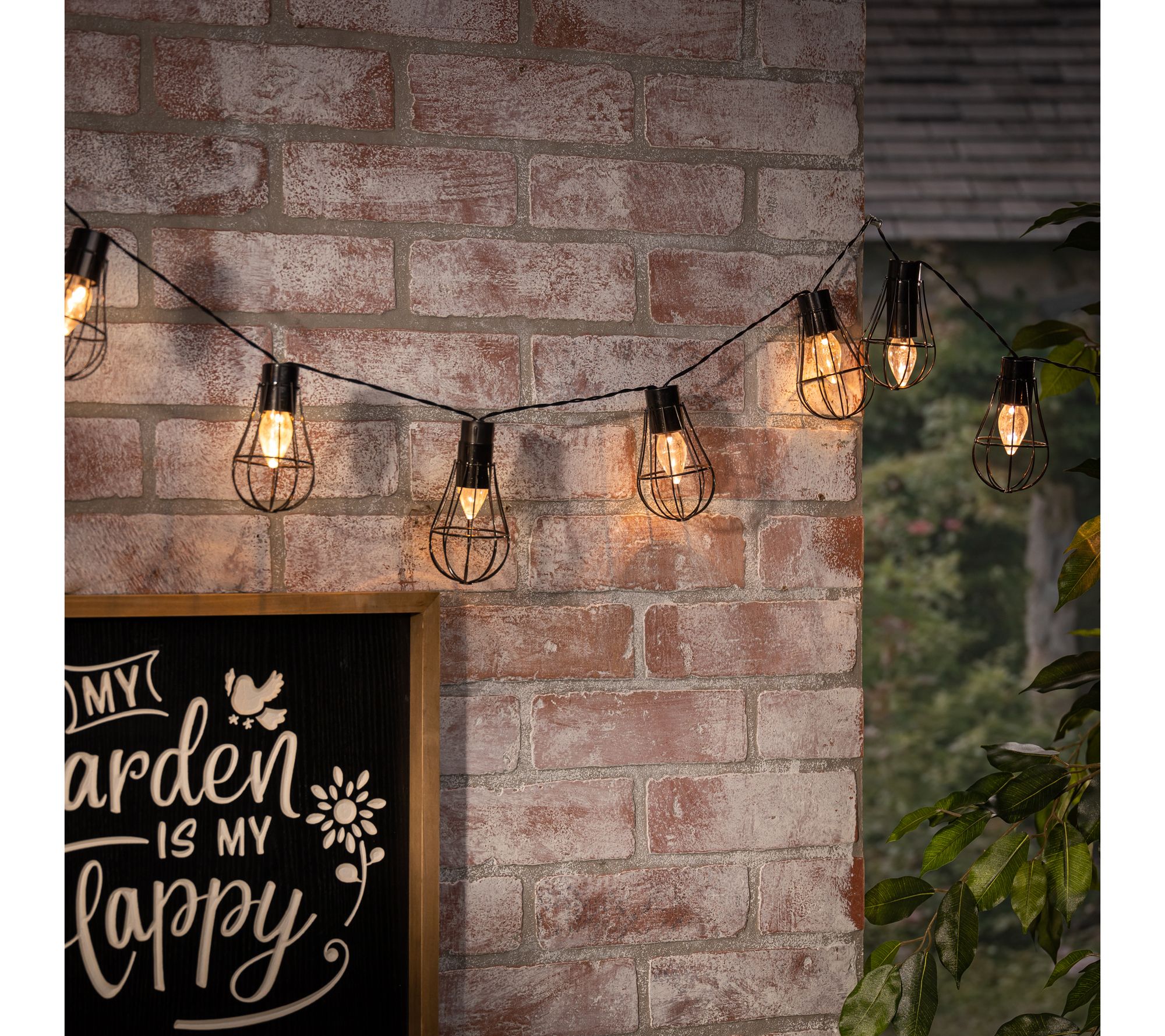 6 Ft Solar Cube Cage Patio String Lights by Everlasting Glow