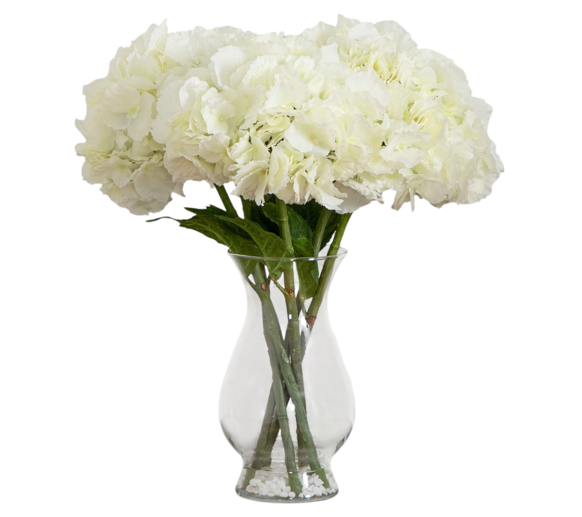 Nearly Natural 20" Artificial Hydrangea Arrangement in Vase
