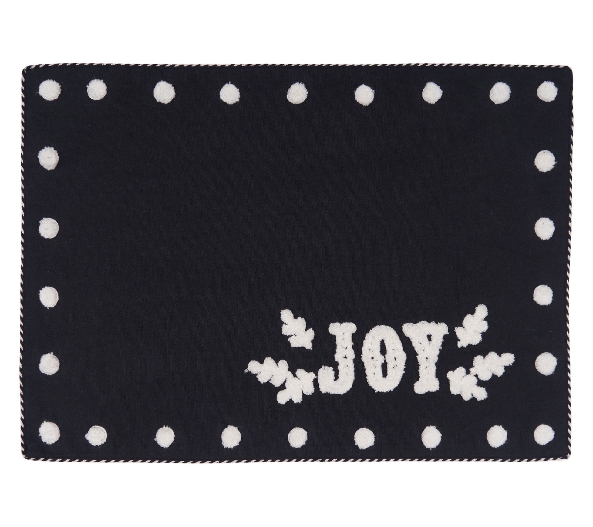 Nordic Joy Onyx Placemat Set of 4 by Valerie