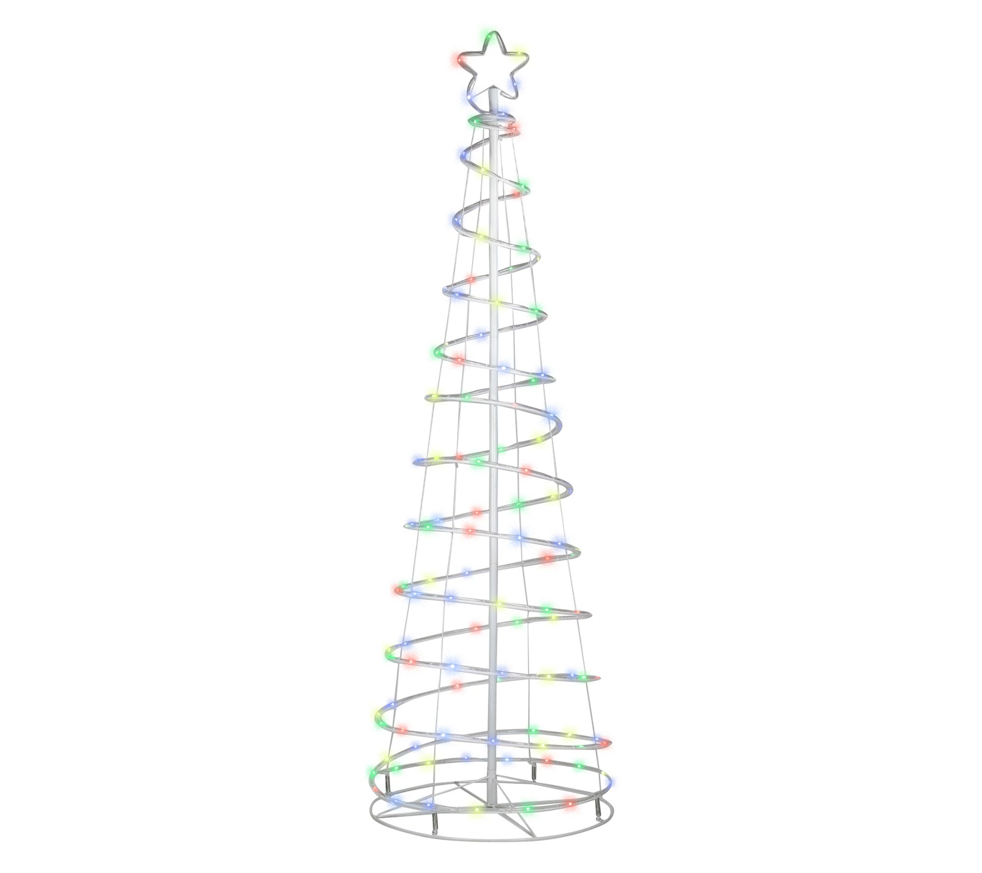 Northlight 6' LED Multi Function Yard Spiral Christmas Tree