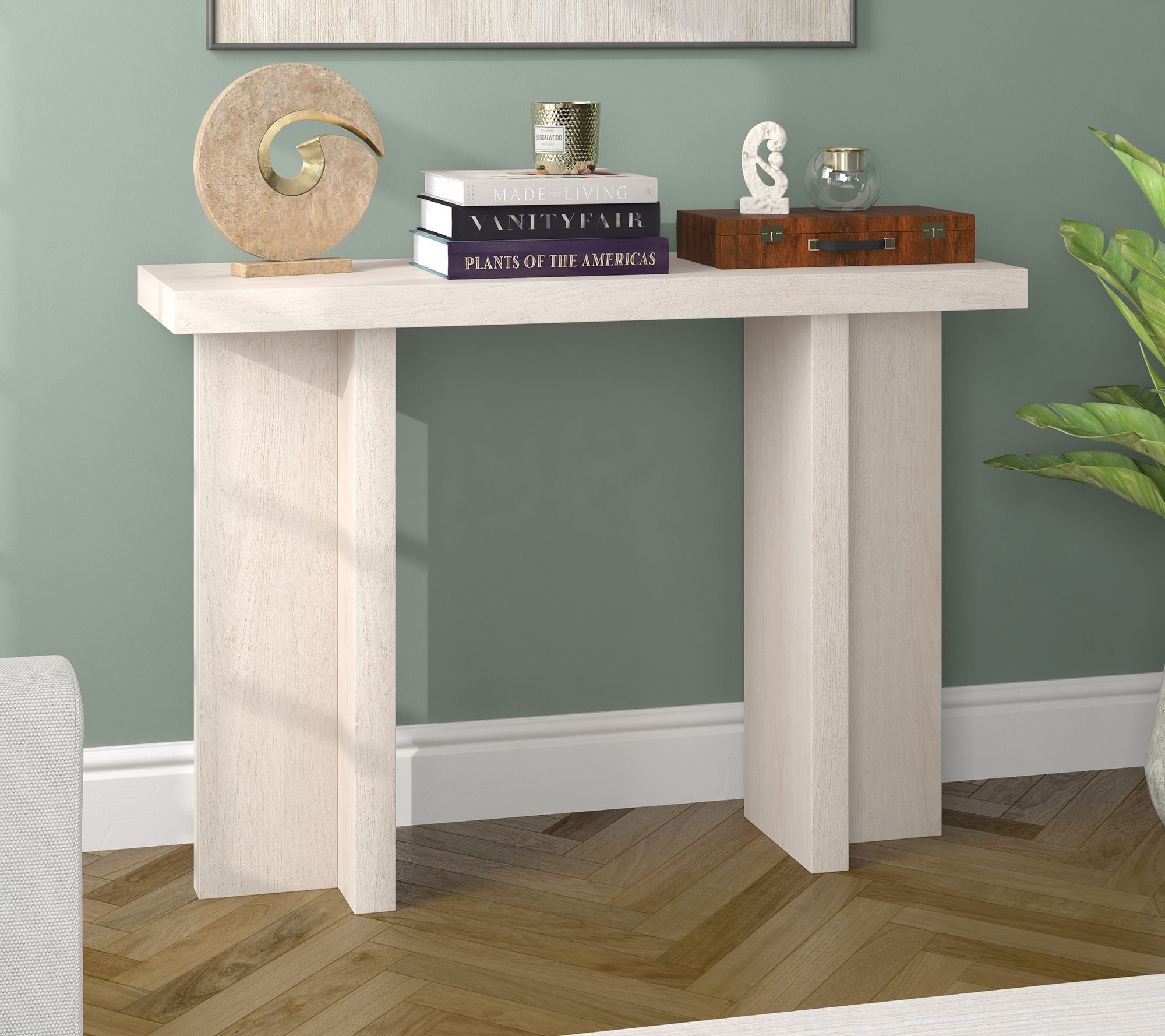 Hudson&Canal Dimitra 42" Wide Rectangular Console Table