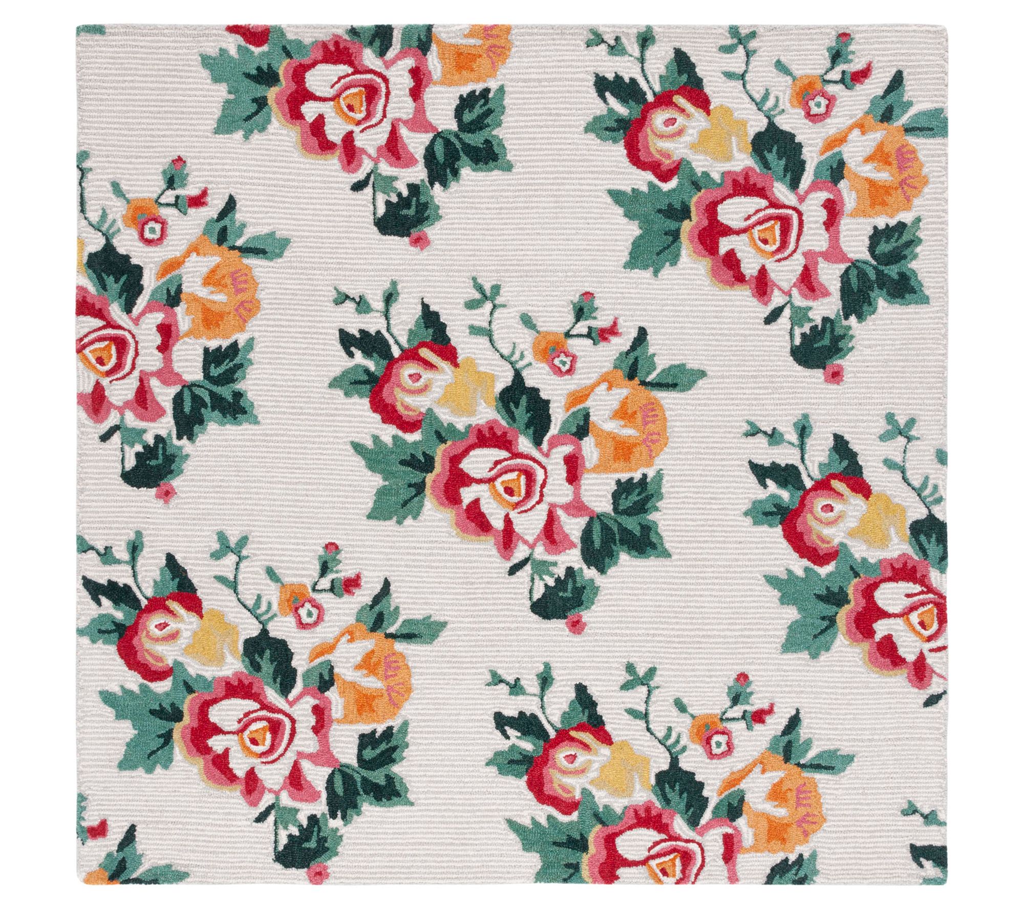 Safavieh Ruby Petals 6' x 6' Square Hand TuftedWool Rug