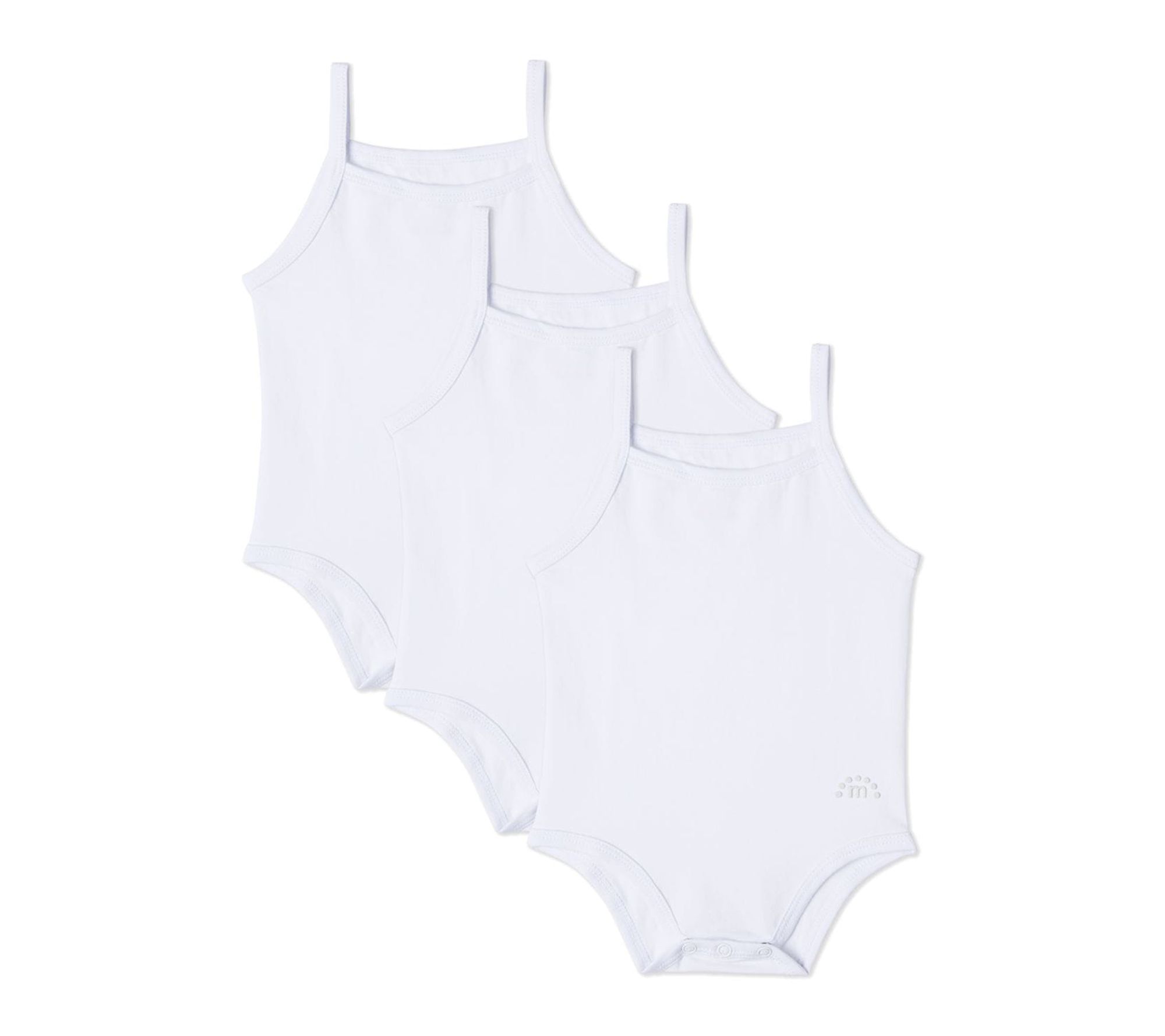 MiniMoi Baby & Toddler Combed Cotton Bodysuits3 Pack