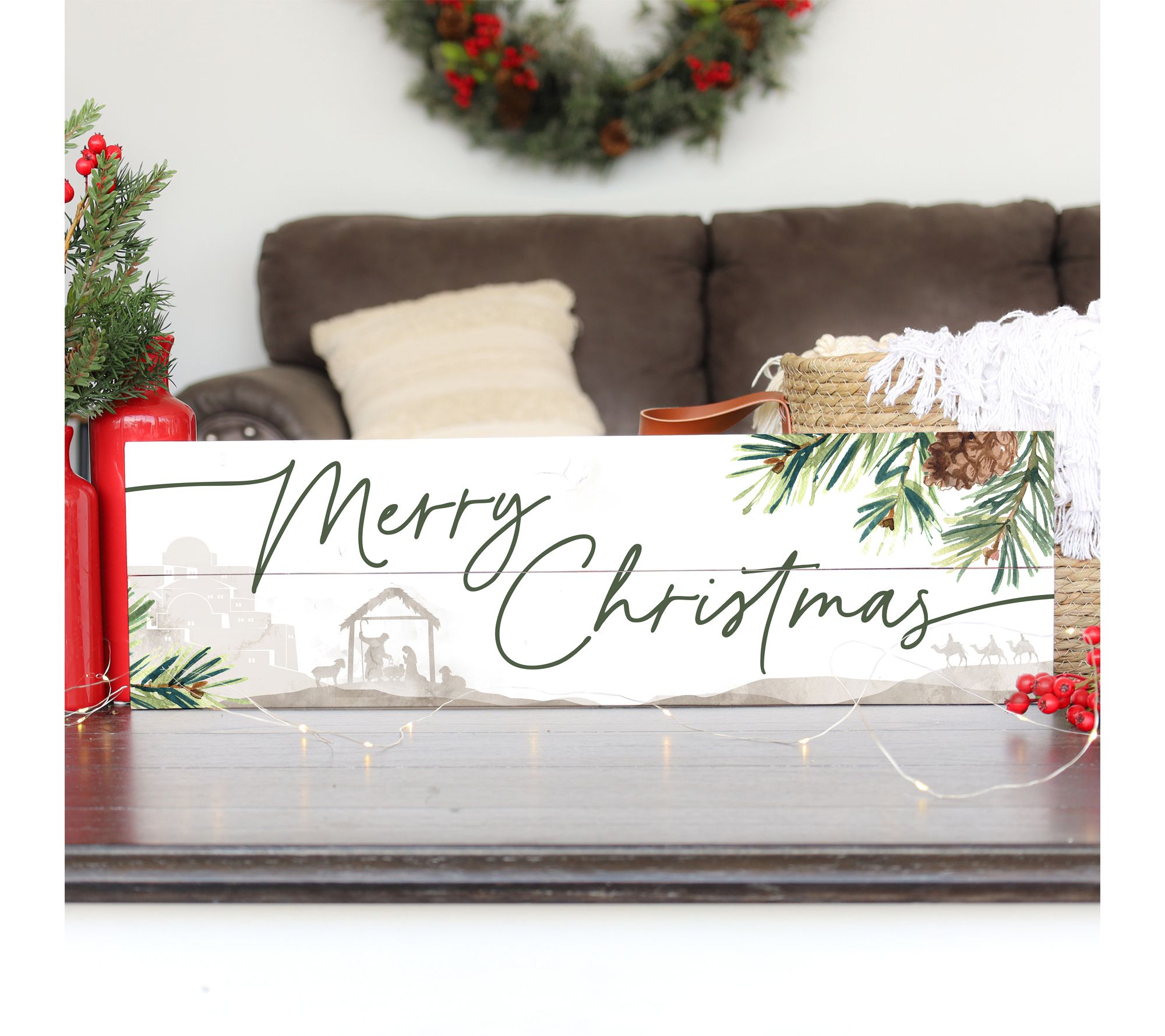 Sincere Surroundings 24" Merry Christmas PalletBoard