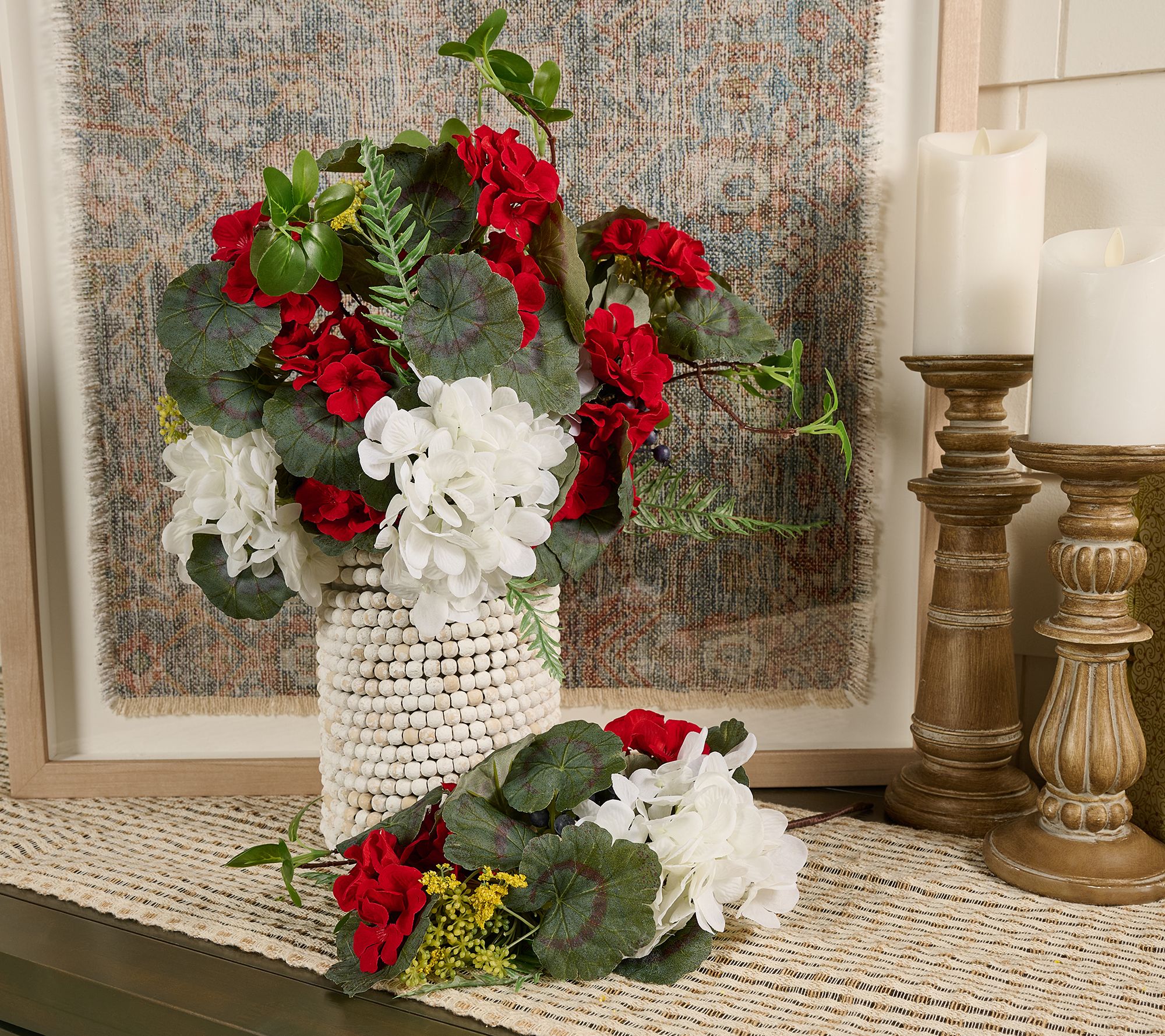 Set of 4 Geranium, Hydrangea,and Berry Picks by Valerie