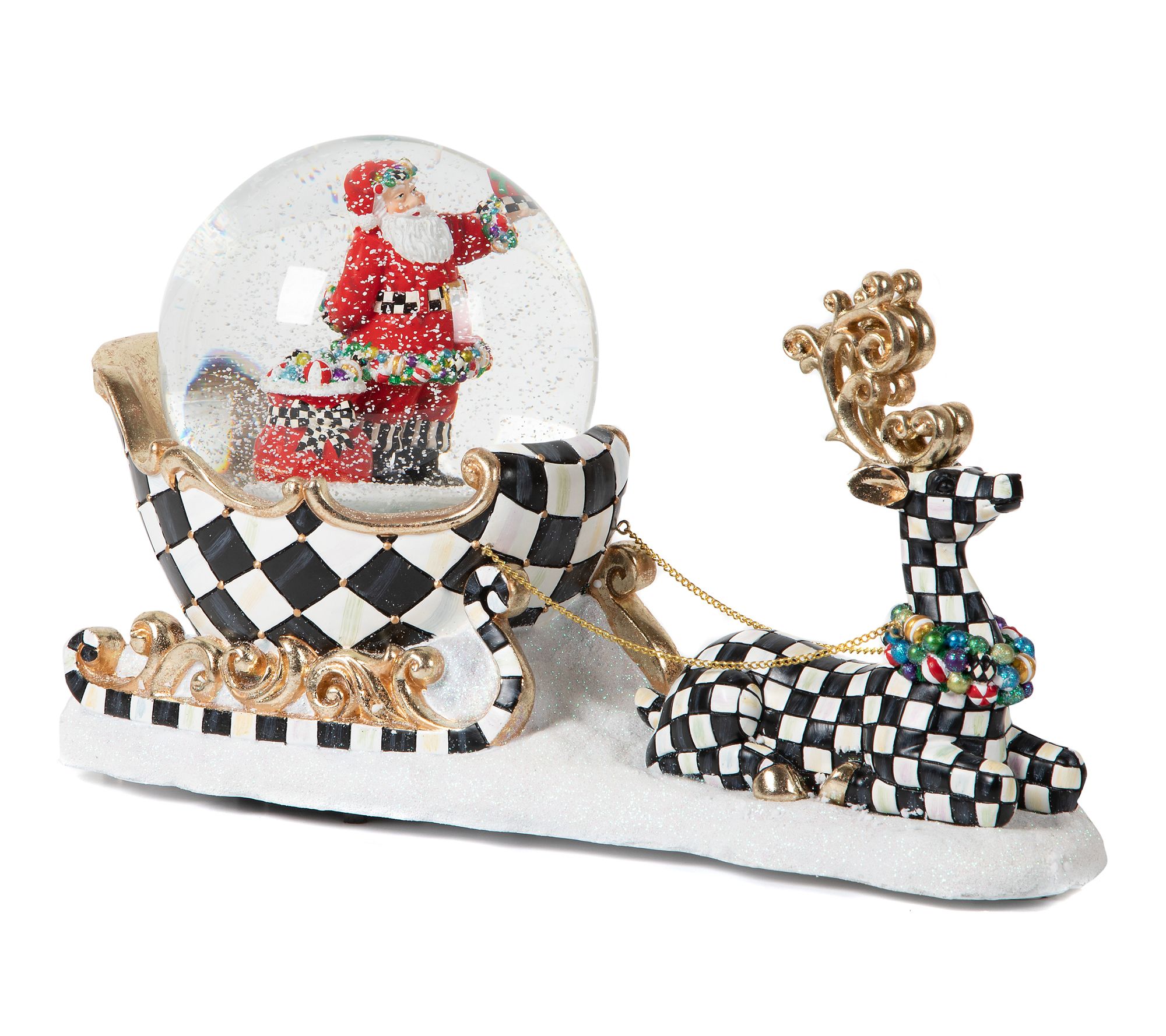 MacKenzie-Childs Dashing Through the Snow Globe