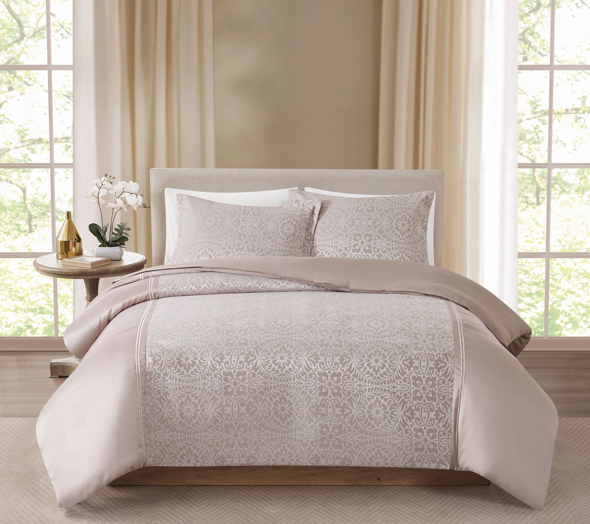 Borghese Roma Thalia Queen Duvet Set