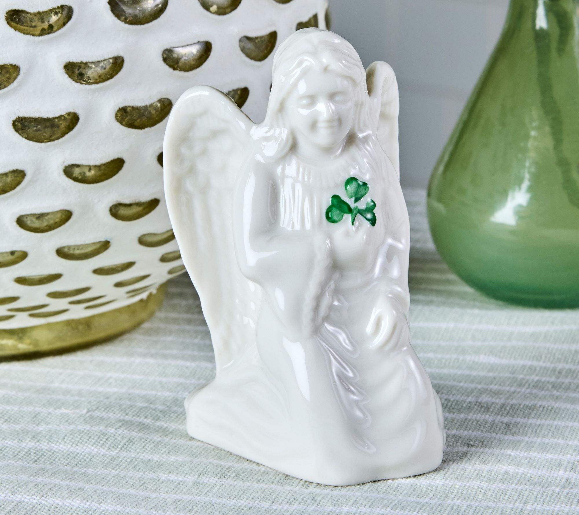 Belleek Pottery Angel of Protection Figurine