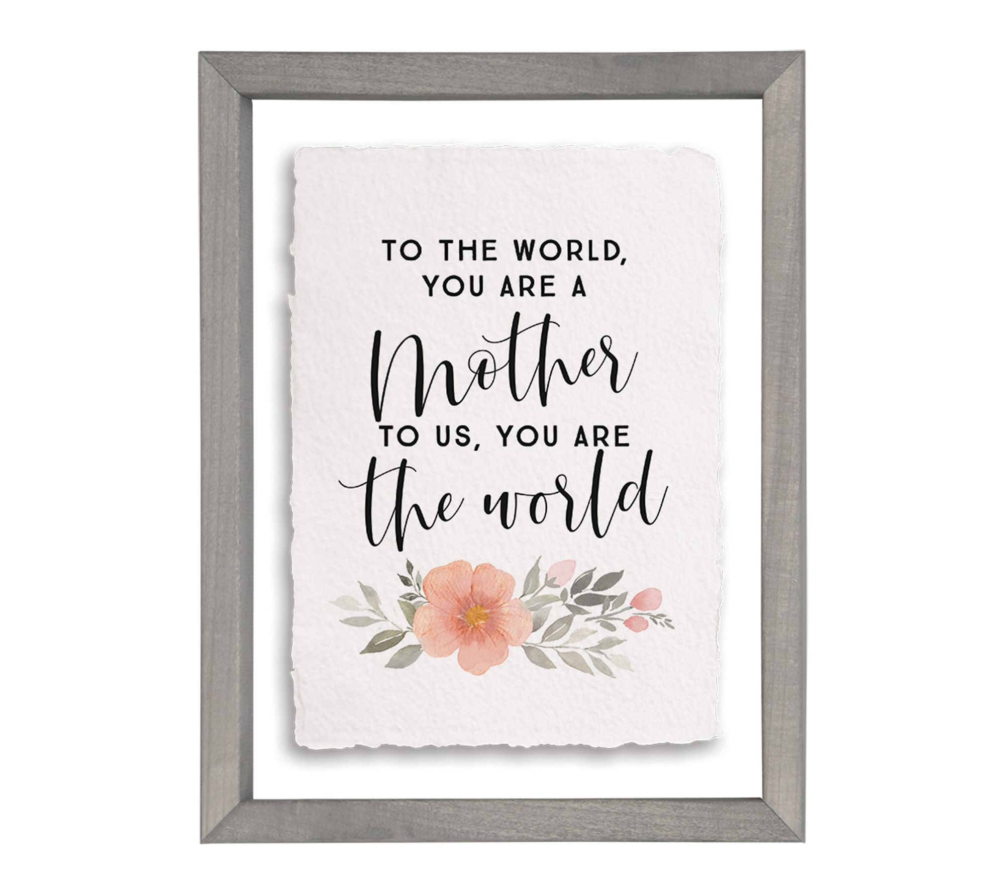 Sincere Surroundings 14" Mother The World Floating Frame Art