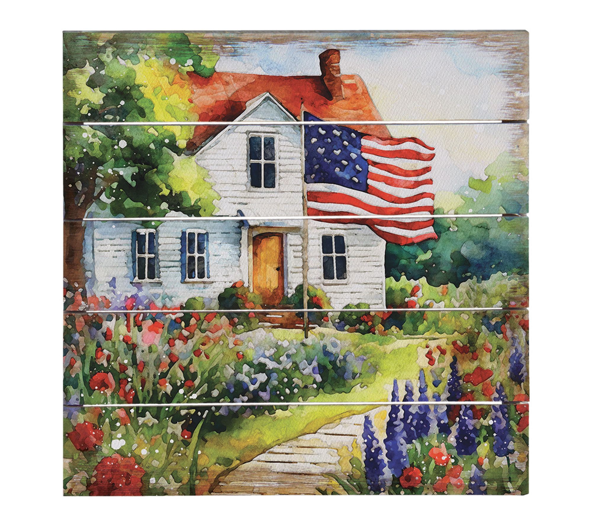Sincere Surroundings 8" Americana Farmhouse Pallet Petite