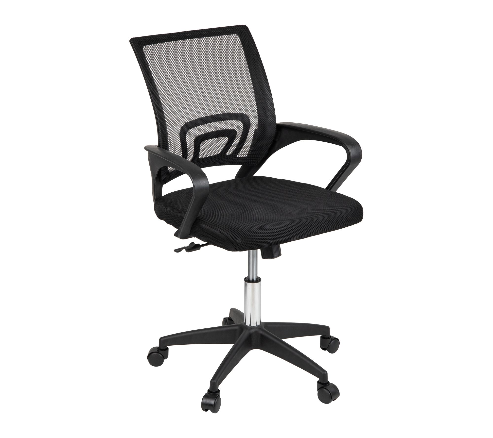 Mind Reader Height Adjustable Office Chair withWheels, Black