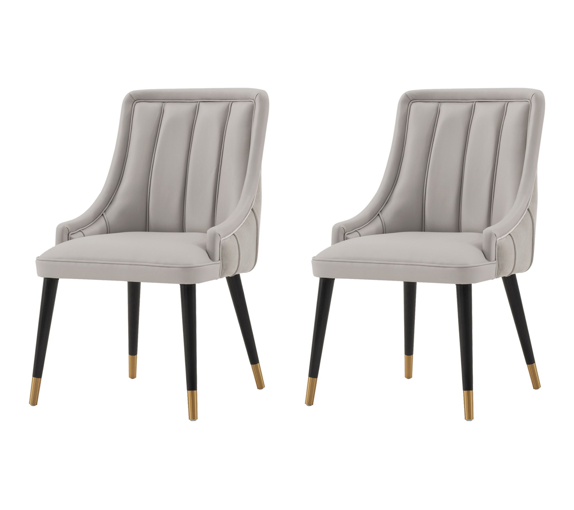 Manhattan Comfort Eda Wood Upholstered Dining Chair - Set of 2