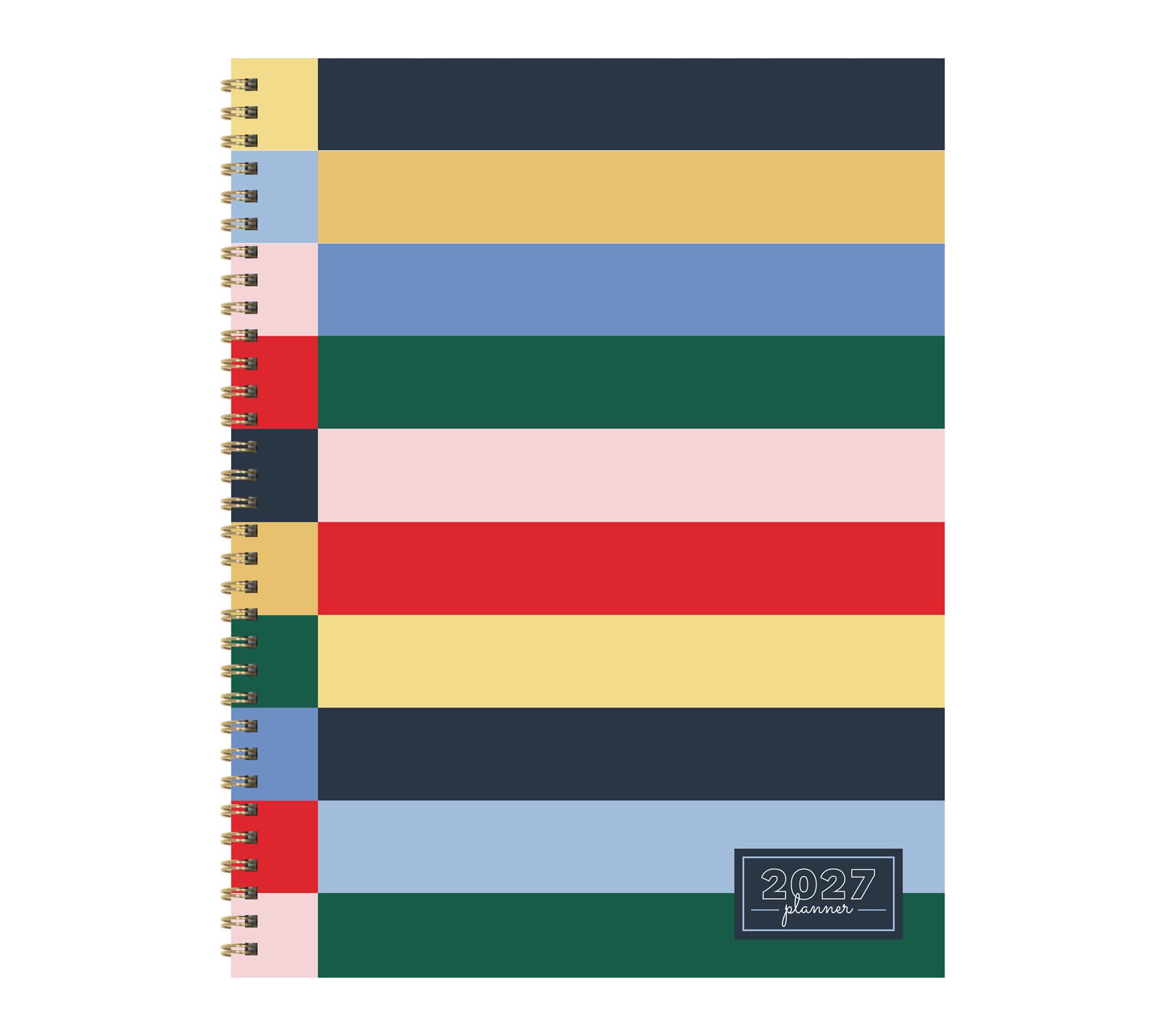 2027 Sailor Stripe Large Weekly Monthly Planner
