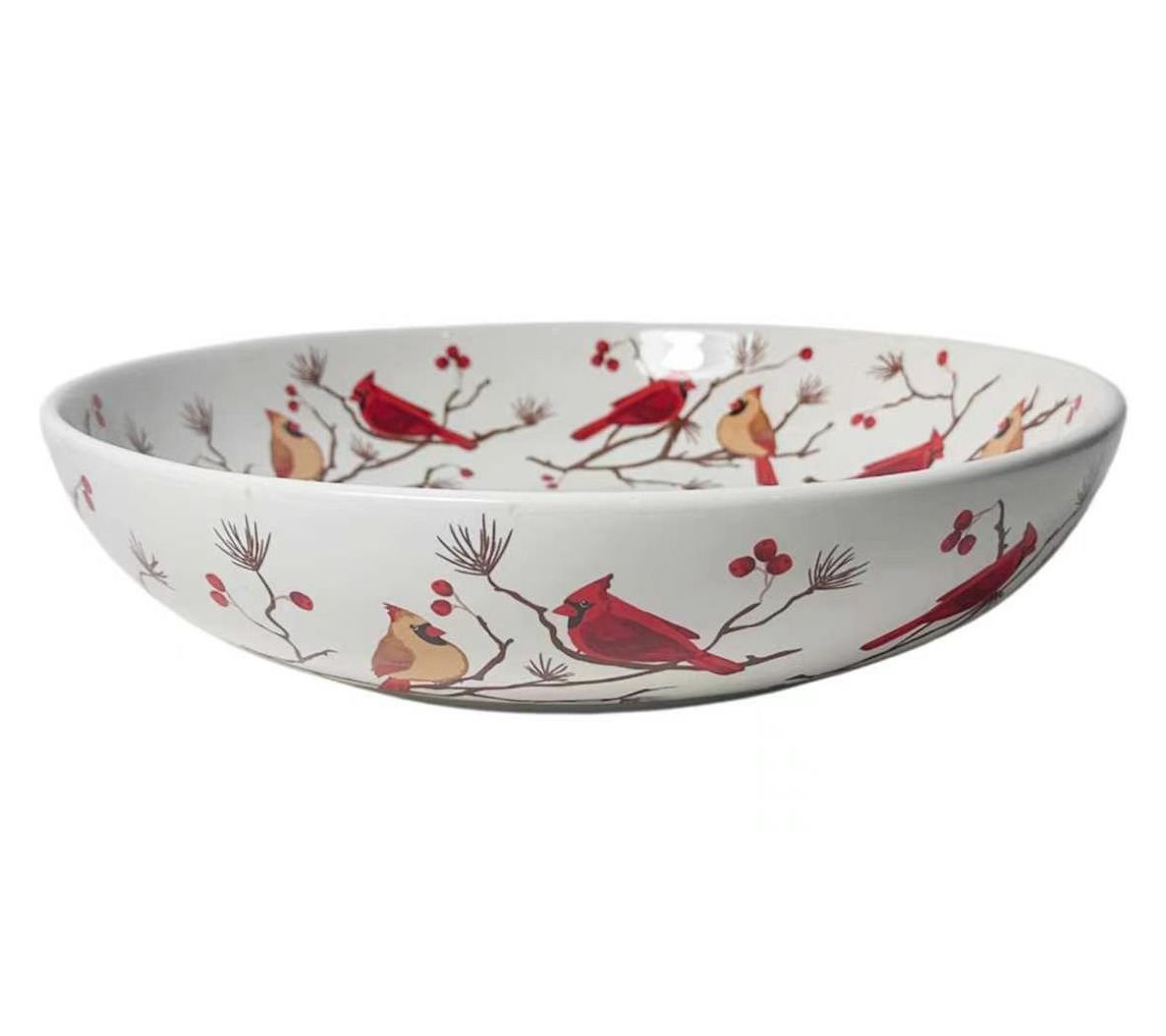 Temp-tations 4-qt Shallow Pasta Serving Bowl