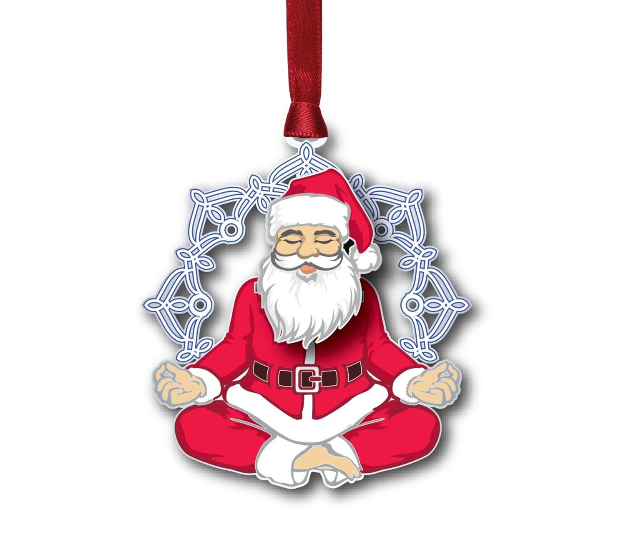 Beacon Designs Namaste Santa Ornament