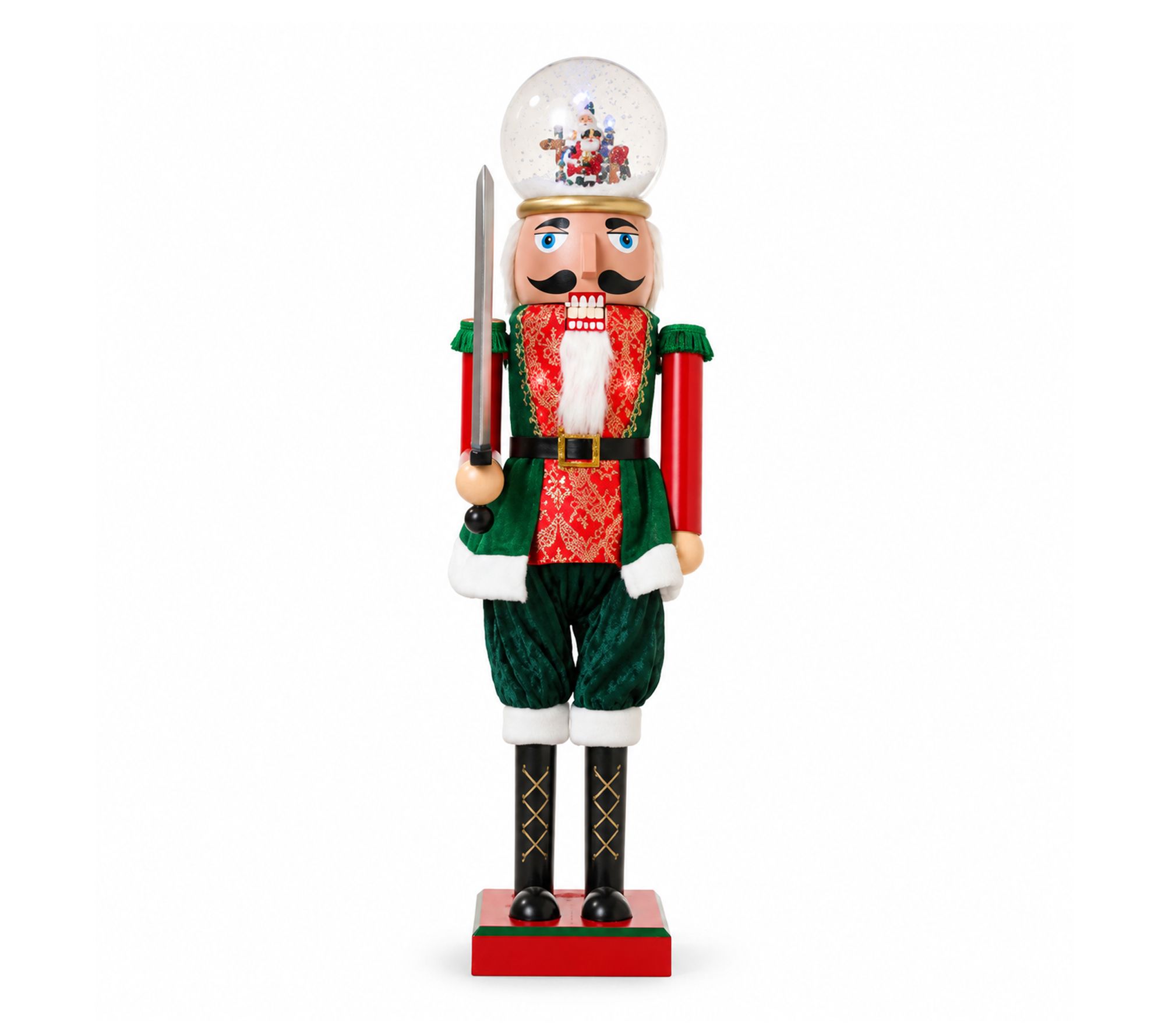 RC Home Decor -45" Musical Animated Nutcracker w/Snow Globe