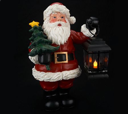 Bethlehem Lights Indoor Outdoor Character with Lantern & Timer - QVC.com